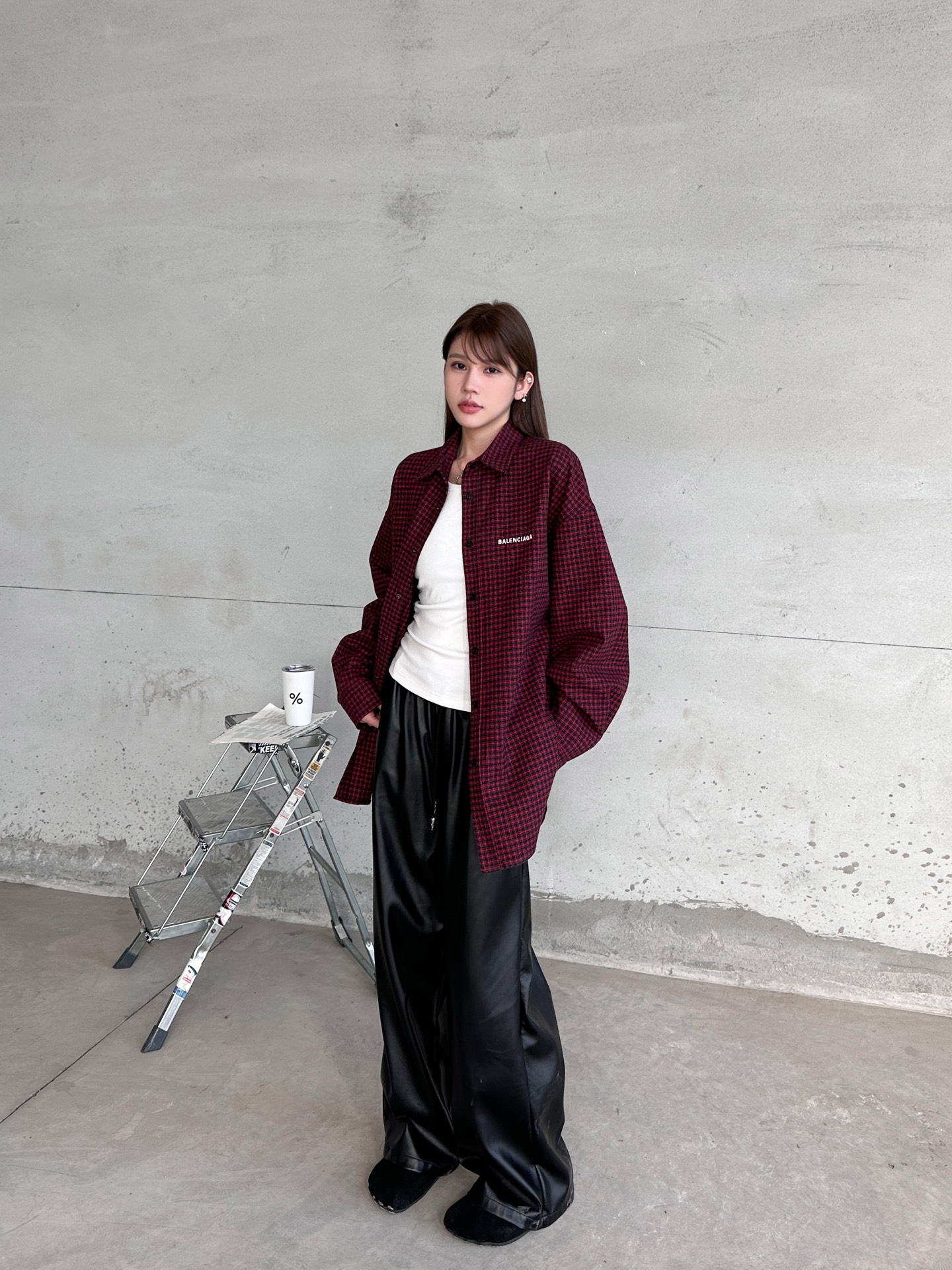 🌾巴黎 ｜ 新款衬衣外套，成衣洗水加经典刺绣标，品牌加厚色织全棉格子面料，男女同款，尺码sml