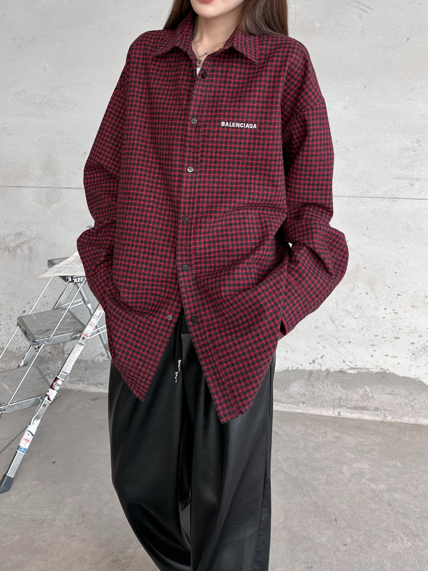 🌾巴黎 ｜ 新款衬衣外套，成衣洗水加经典刺绣标，品牌加厚色织全棉格子面料，男女同款，尺码sml