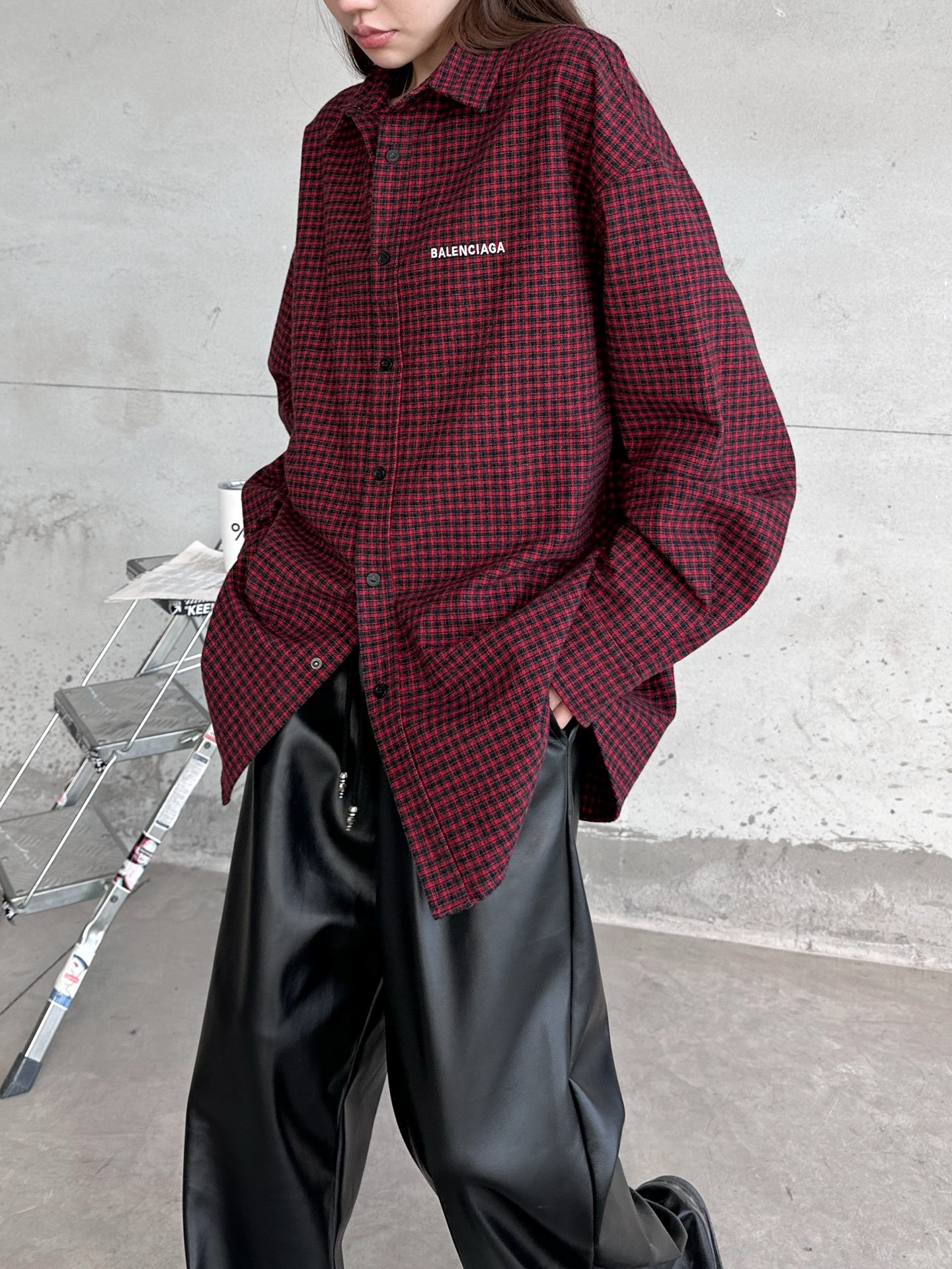 🌾巴黎 ｜ 新款衬衣外套，成衣洗水加经典刺绣标，品牌加厚色织全棉格子面料，男女同款，尺码sml