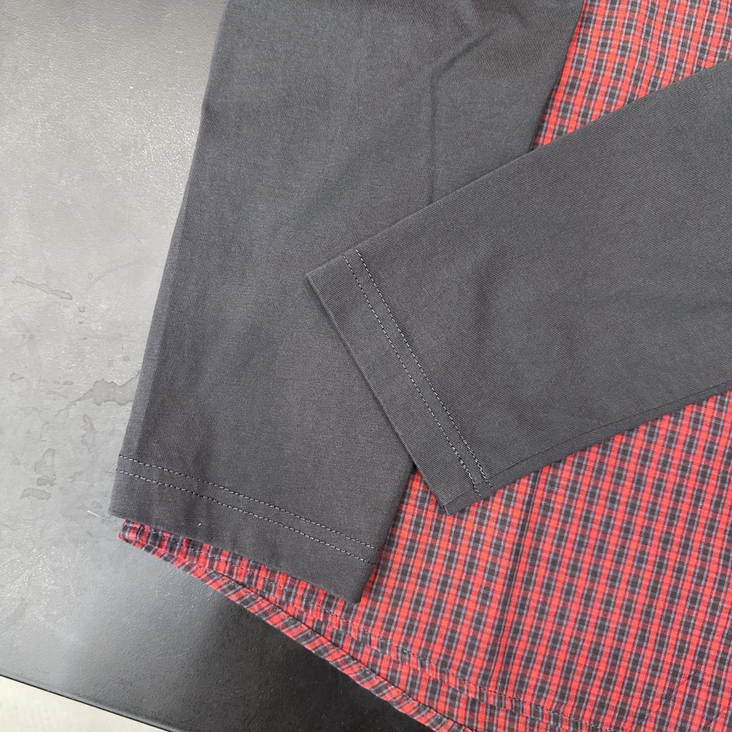 🌾克罗心 ｜ 新款休闲衬衣，成衣洗水加多处印花，针梭织假两件做工，男女同款，尺码sml