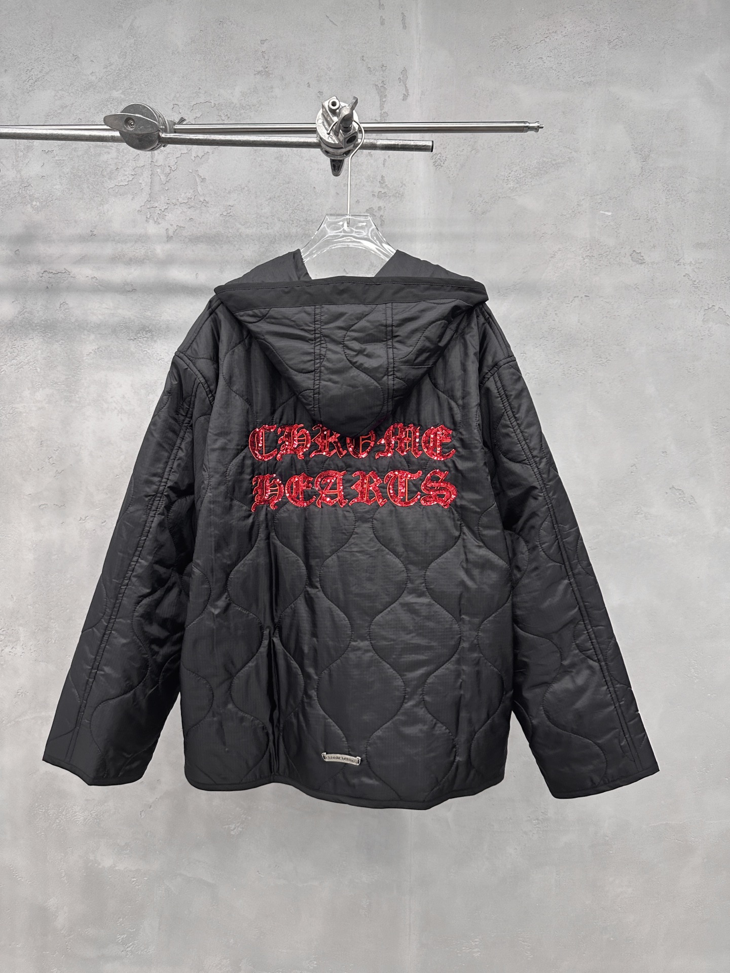 🌾克罗心 ｜ 新款棉服外套，进口超薄暗格尼龙面料，手工珠片刺绣工艺，男女同款，时尚休闲，尺码sml