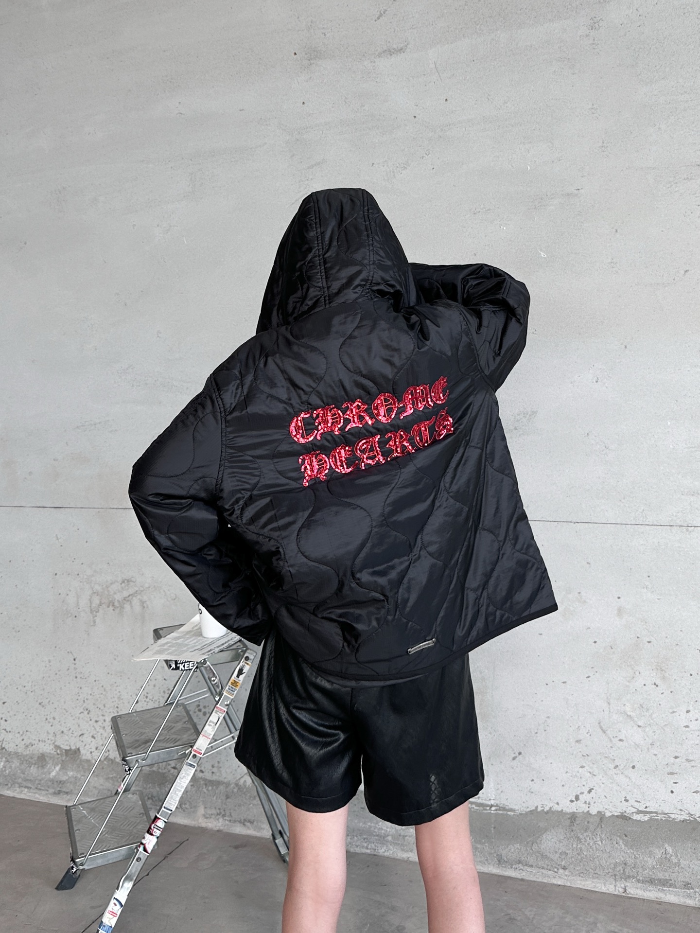 🌾克罗心 ｜ 新款棉服外套，进口超薄暗格尼龙面料，手工珠片刺绣工艺，男女同款，时尚休闲，尺码sml