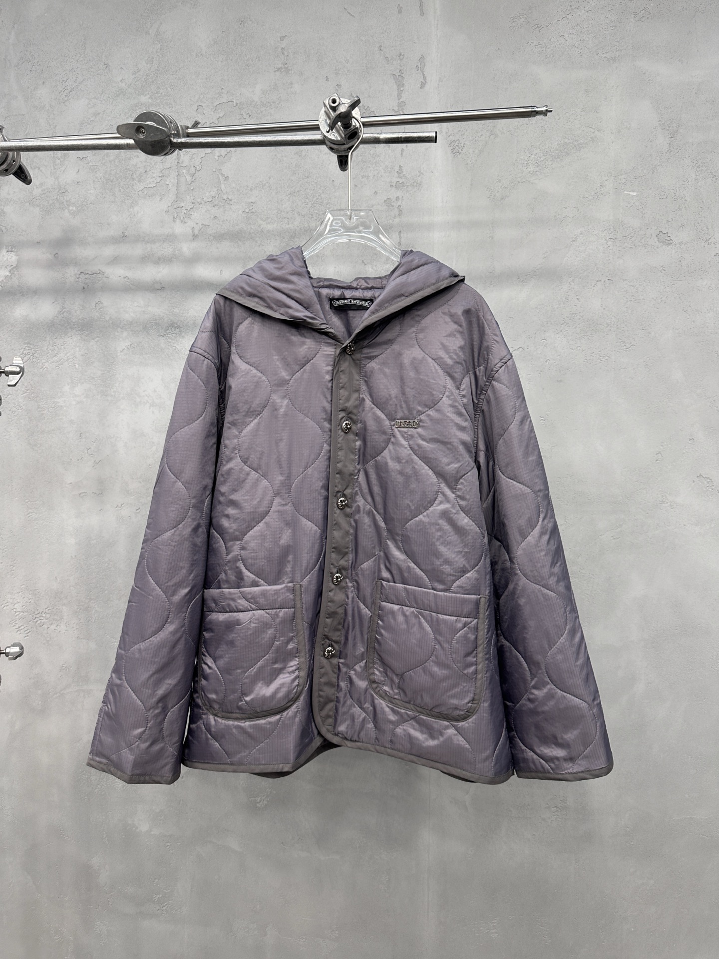 🌾克罗心 ｜ 新款棉服外套，进口超薄暗格尼龙面料，手工珠片刺绣工艺，男女同款，时尚休闲，尺码sml