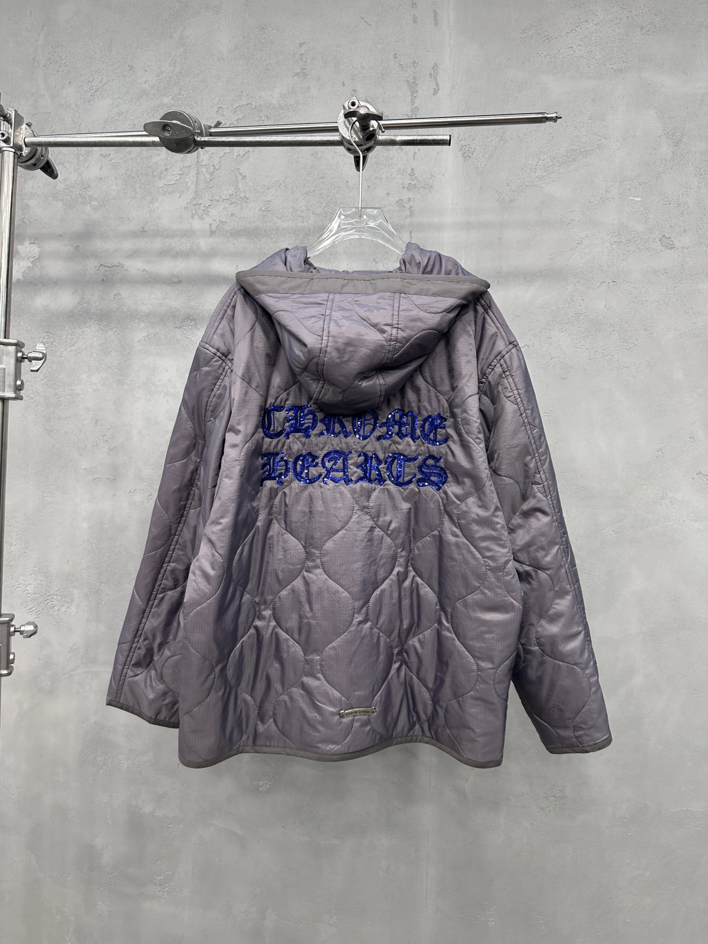 🌾克罗心 ｜ 新款棉服外套，进口超薄暗格尼龙面料，手工珠片刺绣工艺，男女同款，时尚休闲，尺码sml