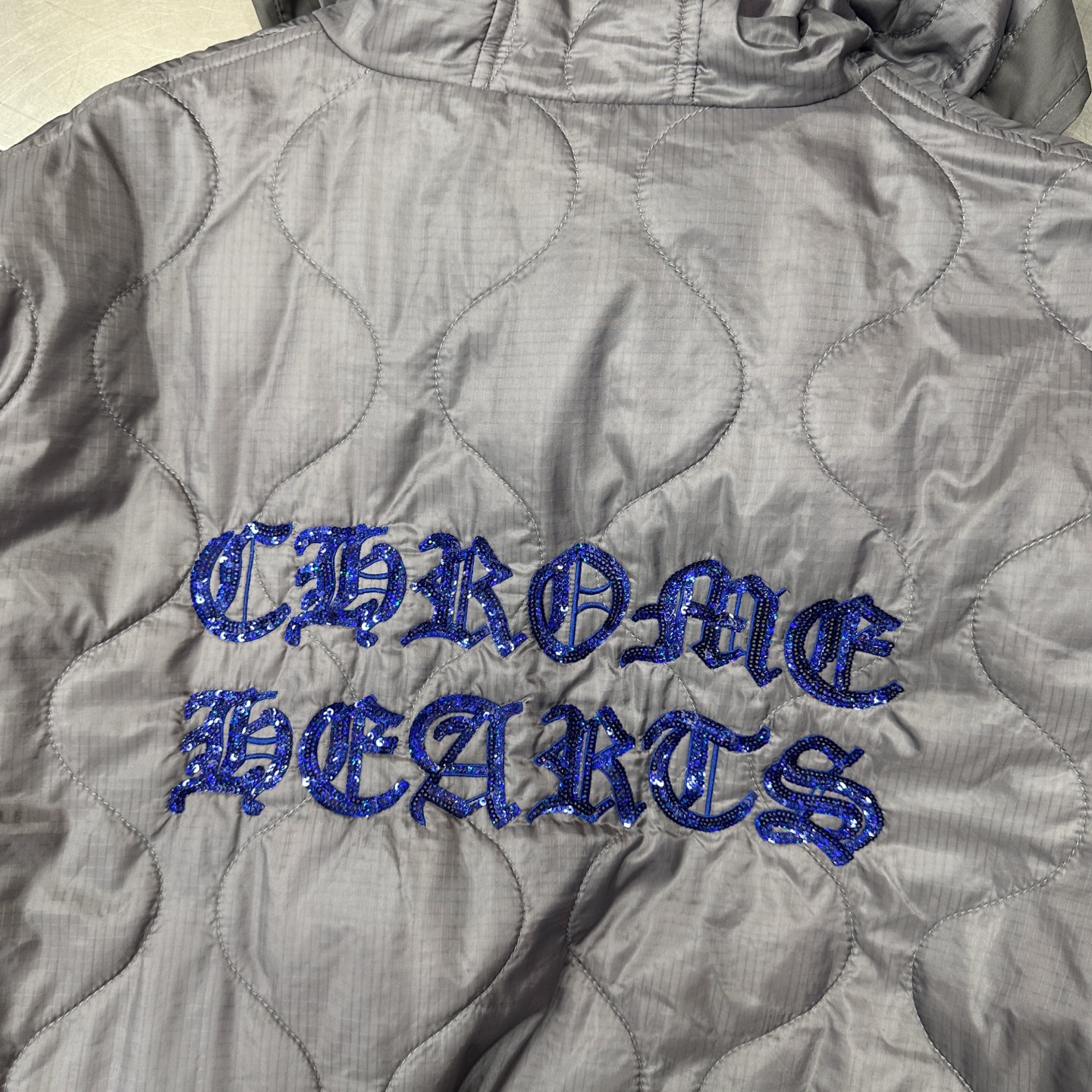 🌾克罗心 ｜ 新款棉服外套，进口超薄暗格尼龙面料，手工珠片刺绣工艺，男女同款，时尚休闲，尺码sml