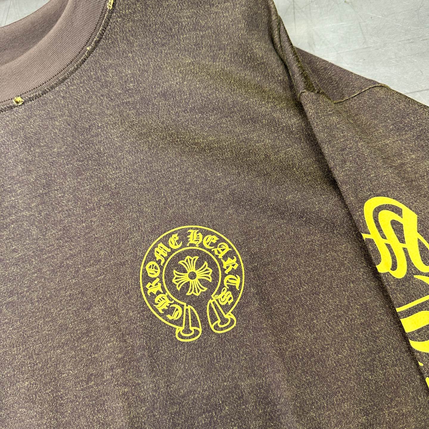 🌾克罗心 ｜ 新款长袖t，成衣洗水吊磨工艺加5处印花，特殊彩棉面料，男女同款，尺码sml