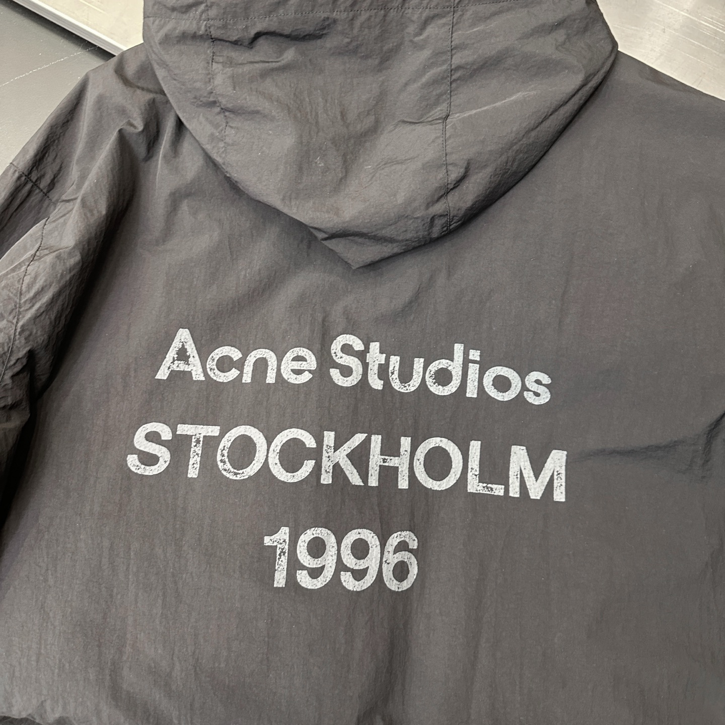 🌾Acne ｜ 新款休闲风衣，成衣洗水加经典印花标，双层做工，内里全棉色织格纹面料，休闲时尚，男女同款，