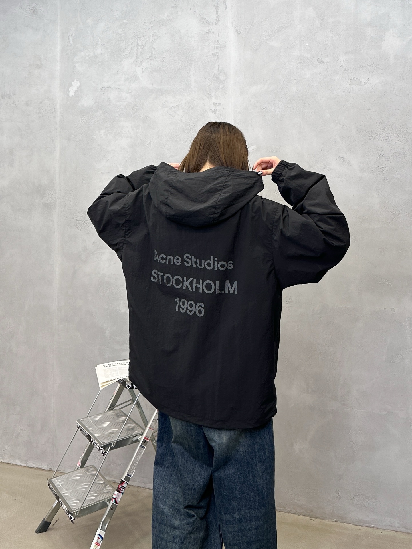 🌾Acne ｜ 新款休闲风衣，成衣洗水加经典印花标，双层做工，内里全棉色织格纹面料，休闲时尚，男女同款，