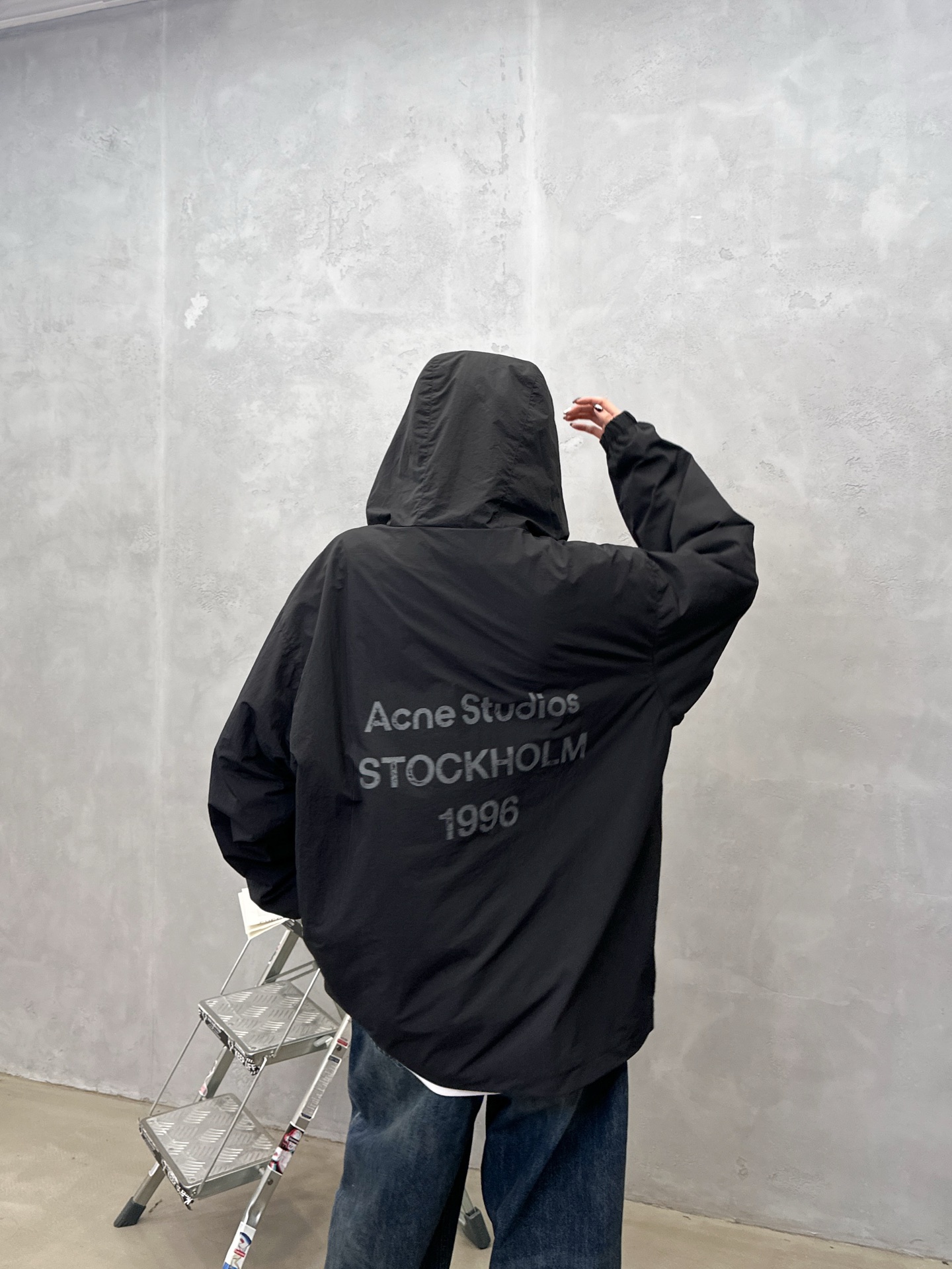 🌾Acne ｜ 新款休闲风衣，成衣洗水加经典印花标，双层做工，内里全棉色织格纹面料，休闲时尚，男女同款，