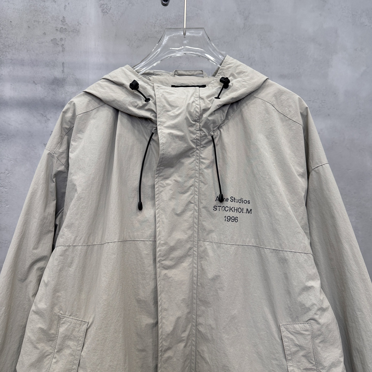 🌾Acne ｜ 新款休闲风衣，成衣洗水加经典印花标，双层做工，内里全棉色织格纹面料，休闲时尚，男女同款，