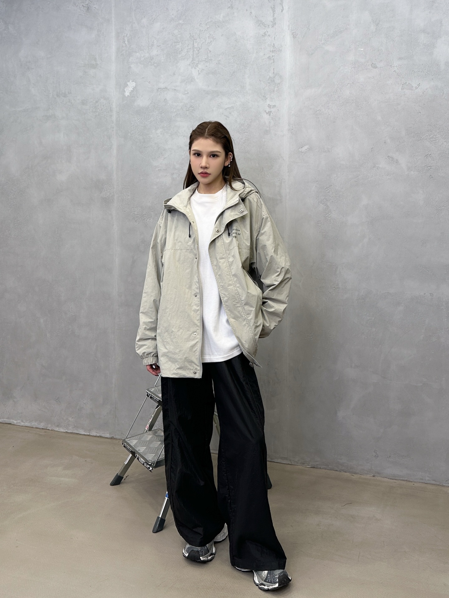 🌾Acne ｜ 新款休闲风衣，成衣洗水加经典印花标，双层做工，内里全棉色织格纹面料，休闲时尚，男女同款，