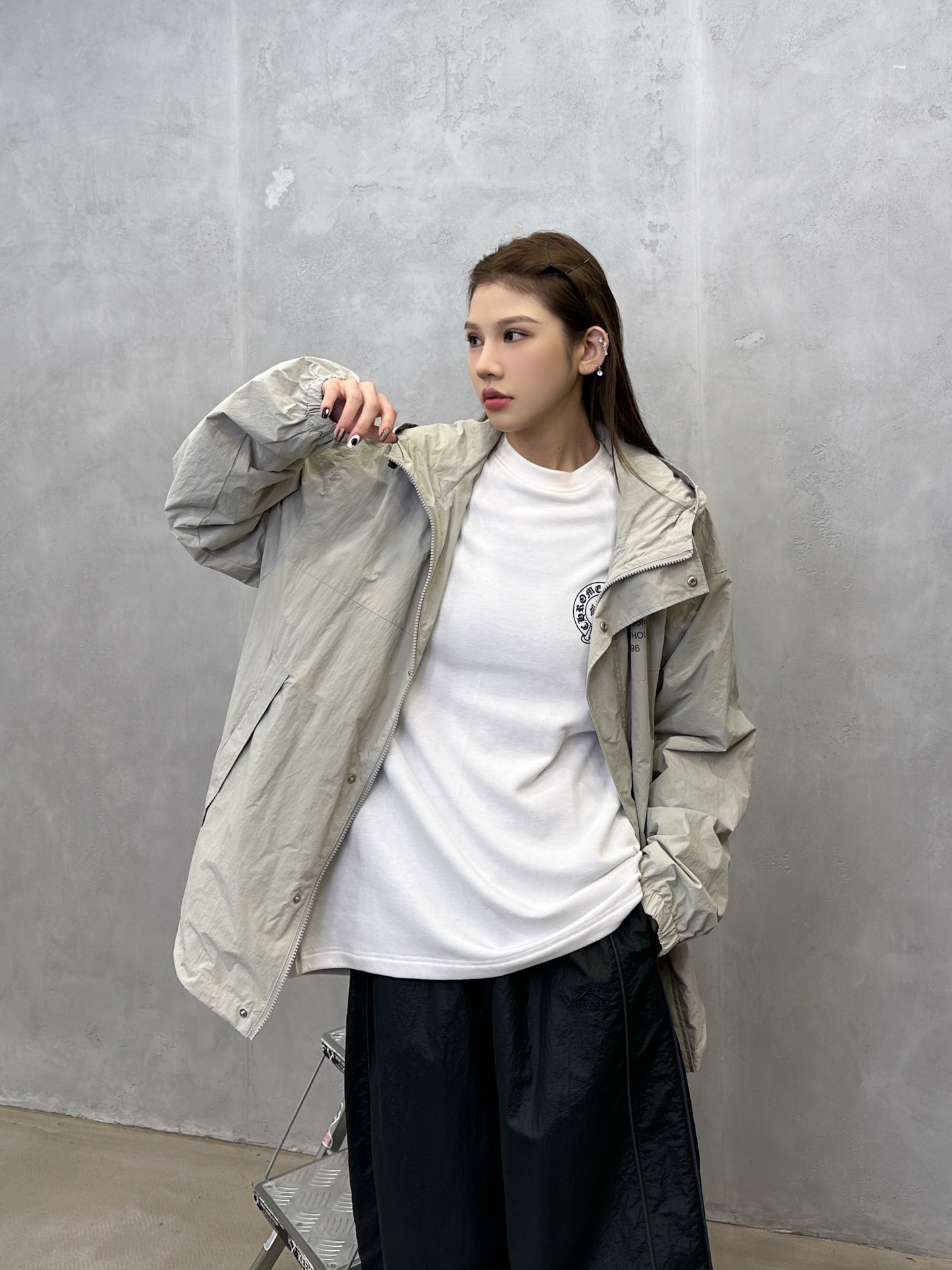 🌾Acne ｜ 新款休闲风衣，成衣洗水加经典印花标，双层做工，内里全棉色织格纹面料，休闲时尚，男女同款，