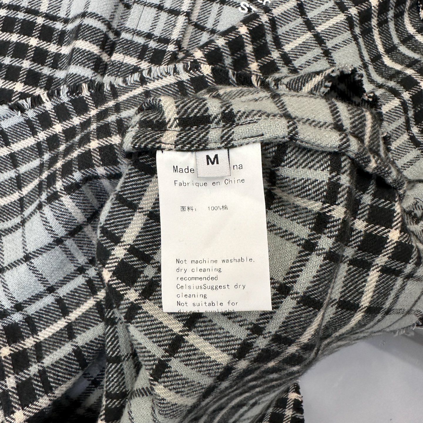 🌾Acne ｜ 新款休闲衬衣，成衣洗水前后印花工艺加全棉色织格纹面料，男女同款，尺码sml