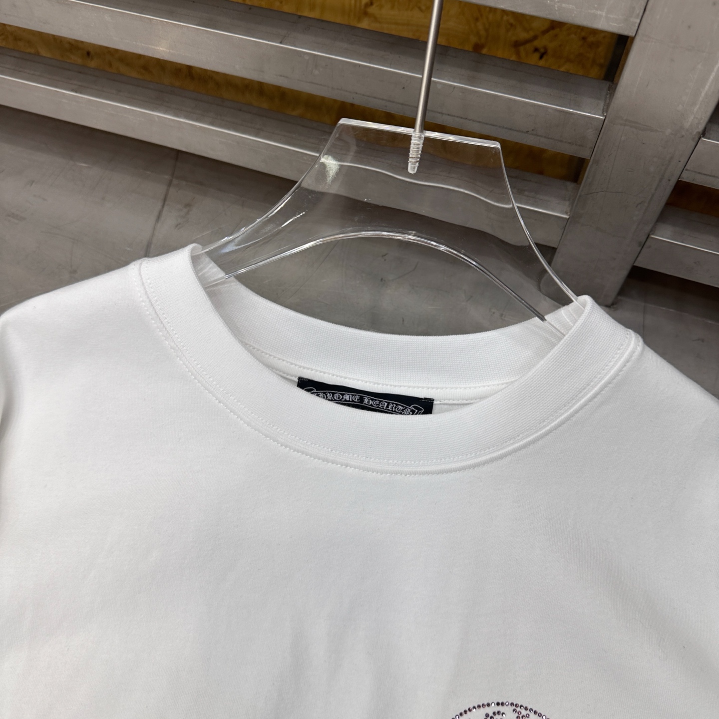 🌾克罗心 ｜ 新款长袖t，成衣洗水加5处烫钻工艺，休闲时尚，尺码sml