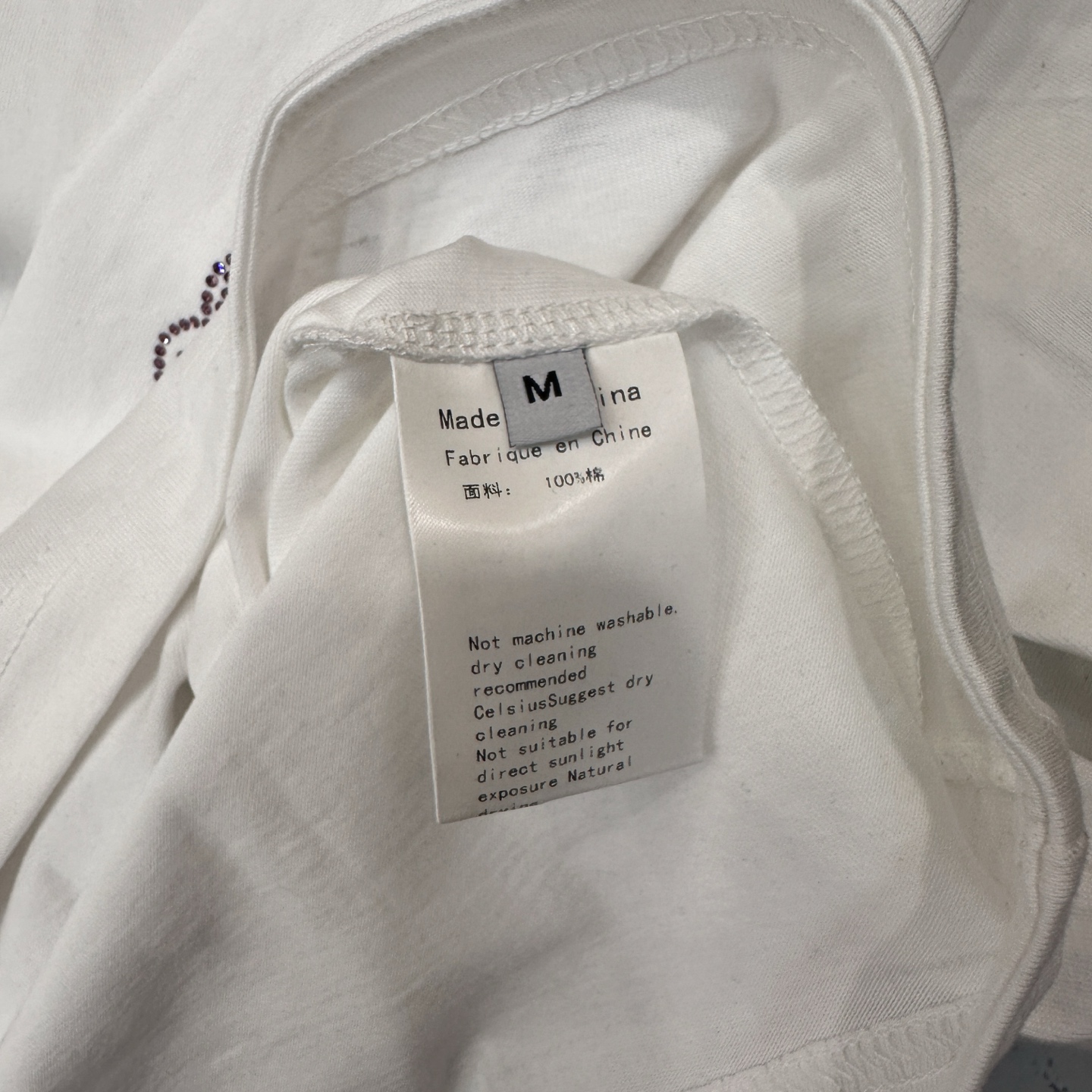 🌾克罗心 ｜ 新款长袖t，成衣洗水加5处烫钻工艺，休闲时尚，尺码sml