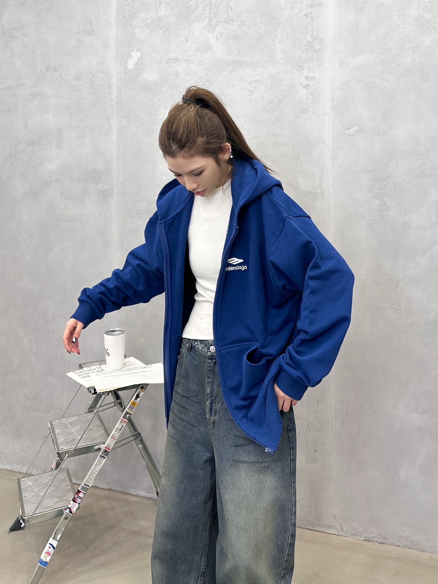 🌾巴黎 ｜ 新款卫衣开衫，成衣洗水刺绣工艺，男女同款，尺码sml