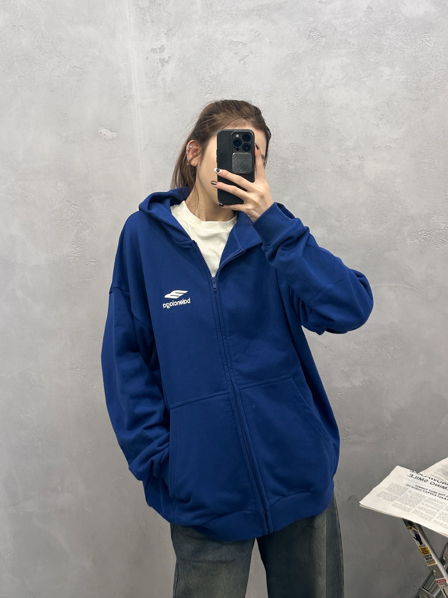 🌾巴黎 ｜ 新款卫衣开衫，成衣洗水刺绣工艺，男女同款，尺码sml