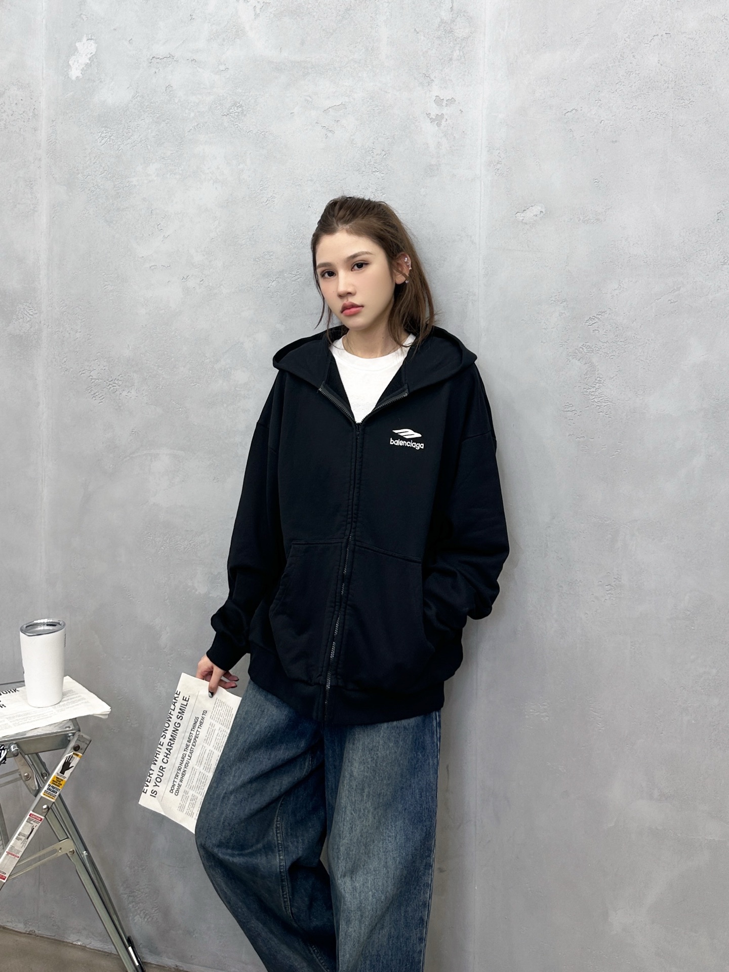 🌾巴黎 ｜ 新款卫衣开衫，成衣洗水刺绣工艺，男女同款，尺码sml