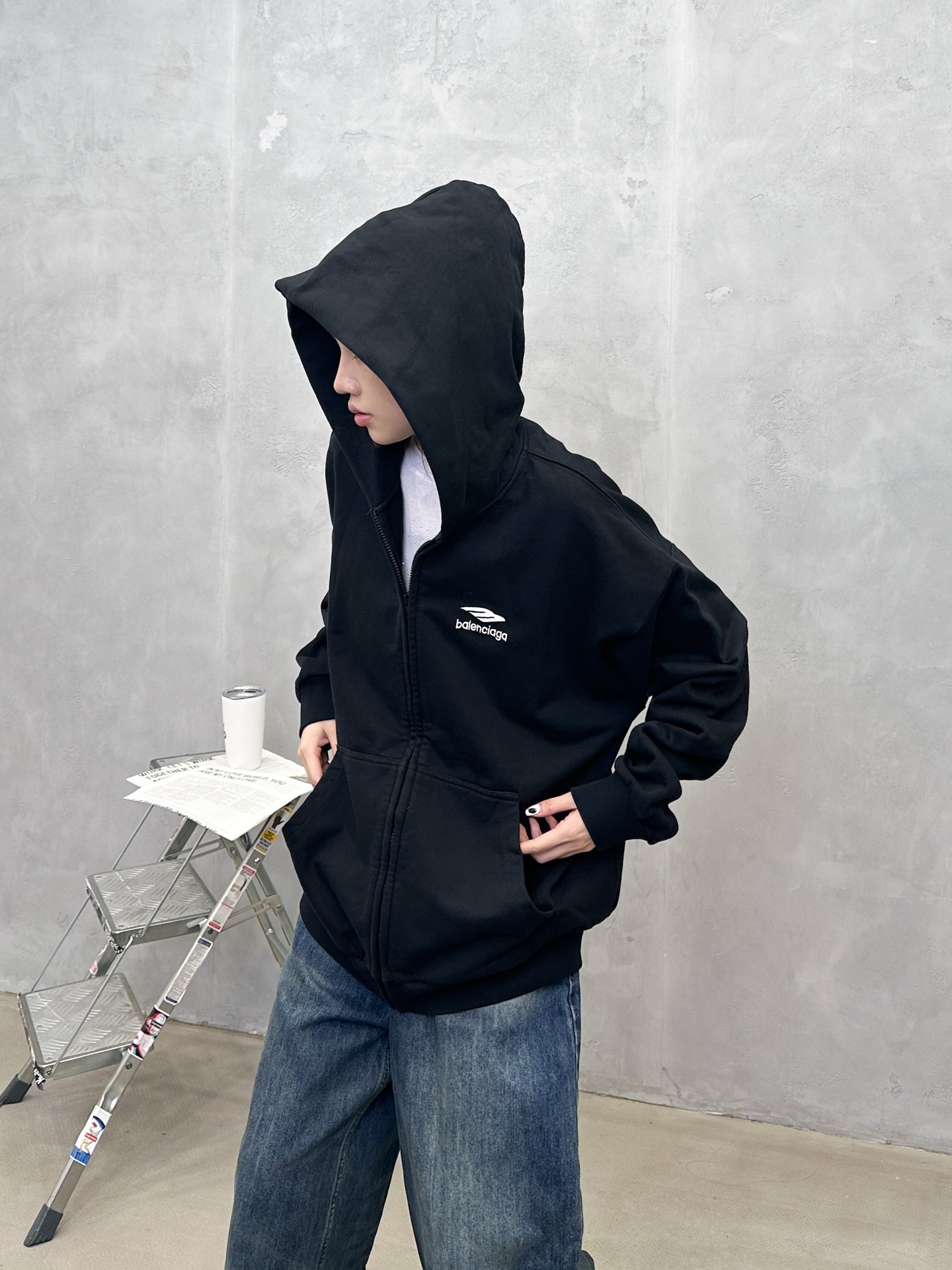 🌾巴黎 ｜ 新款卫衣开衫，成衣洗水刺绣工艺，男女同款，尺码sml