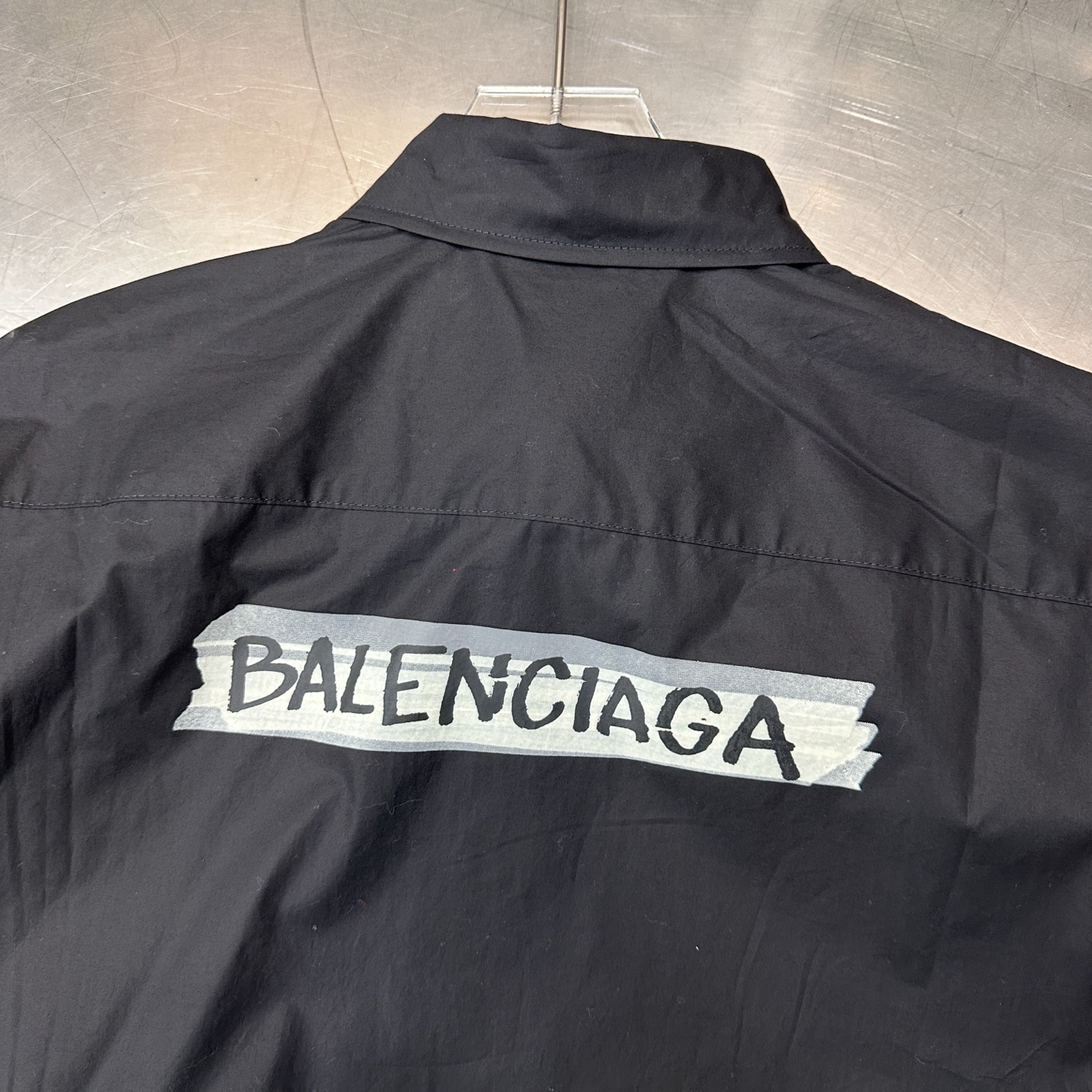 🌾巴黎 ｜ 新款休闲衬衣，成衣洗水加软工艺，多层次仿胶布印花，日本进口高密全棉衬衣面料，男女同款，尺码s