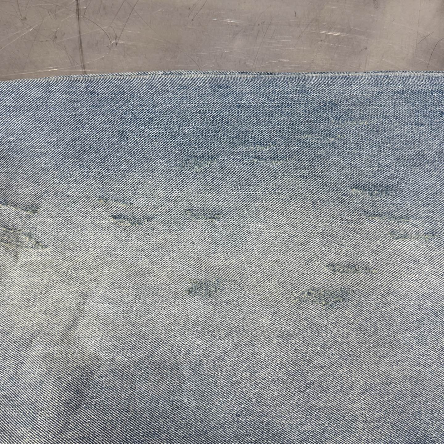 克罗心 ｜ 新款牛仔裤，成衣洗水喷色泥浆工艺，松紧腰款式设计，休闲时尚，尺码sml