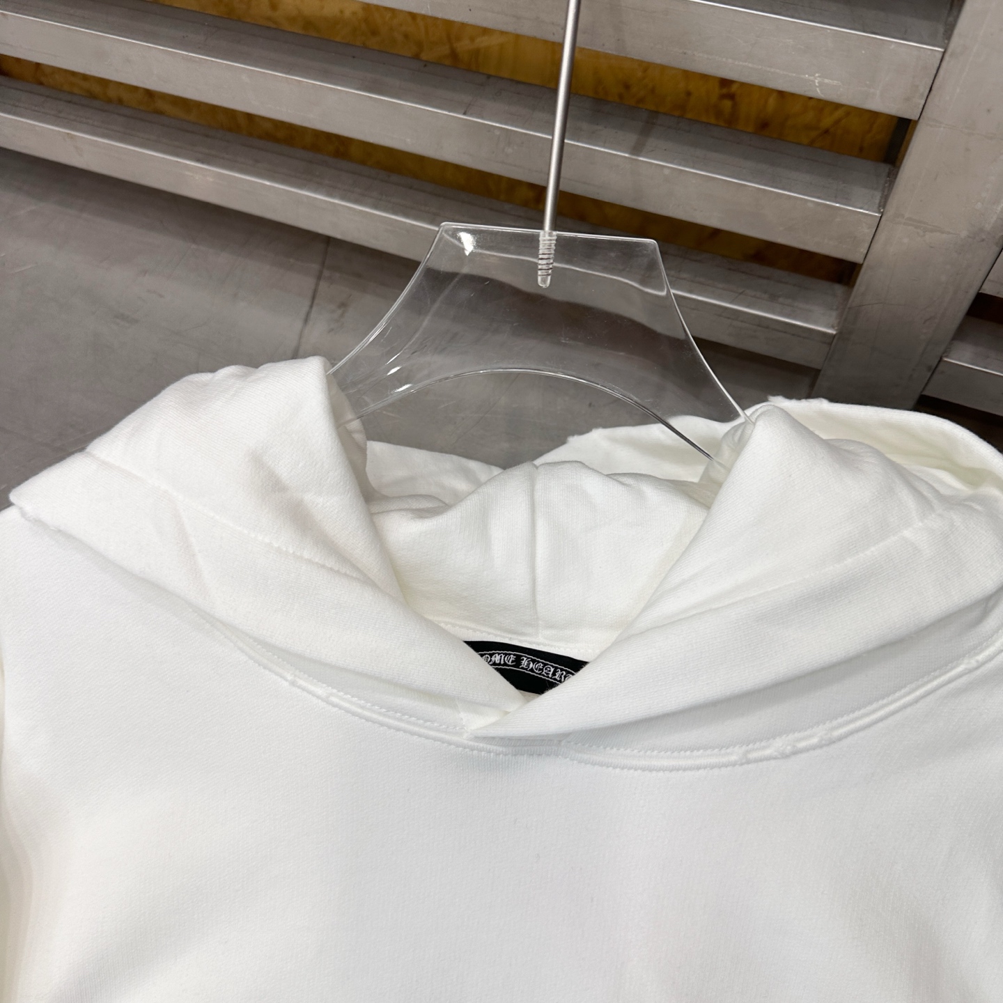 克罗心 ｜ 新款连帽卫衣，成衣洗水炒色喷色吊磨工艺加前后印花，男女同款，尺码sml