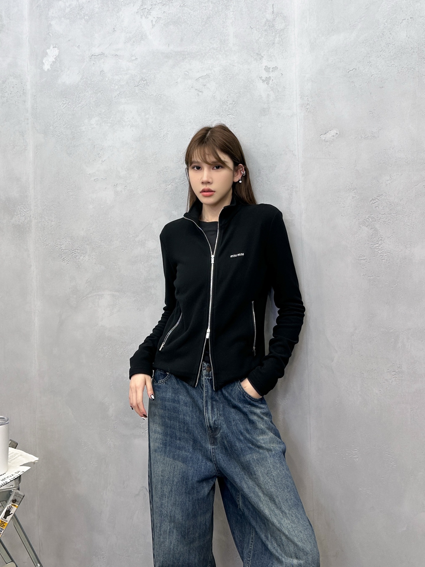 miu ｜ 新款保暖开衫，经典刺绣标，科技保暖面料，休闲时尚，尺码sml