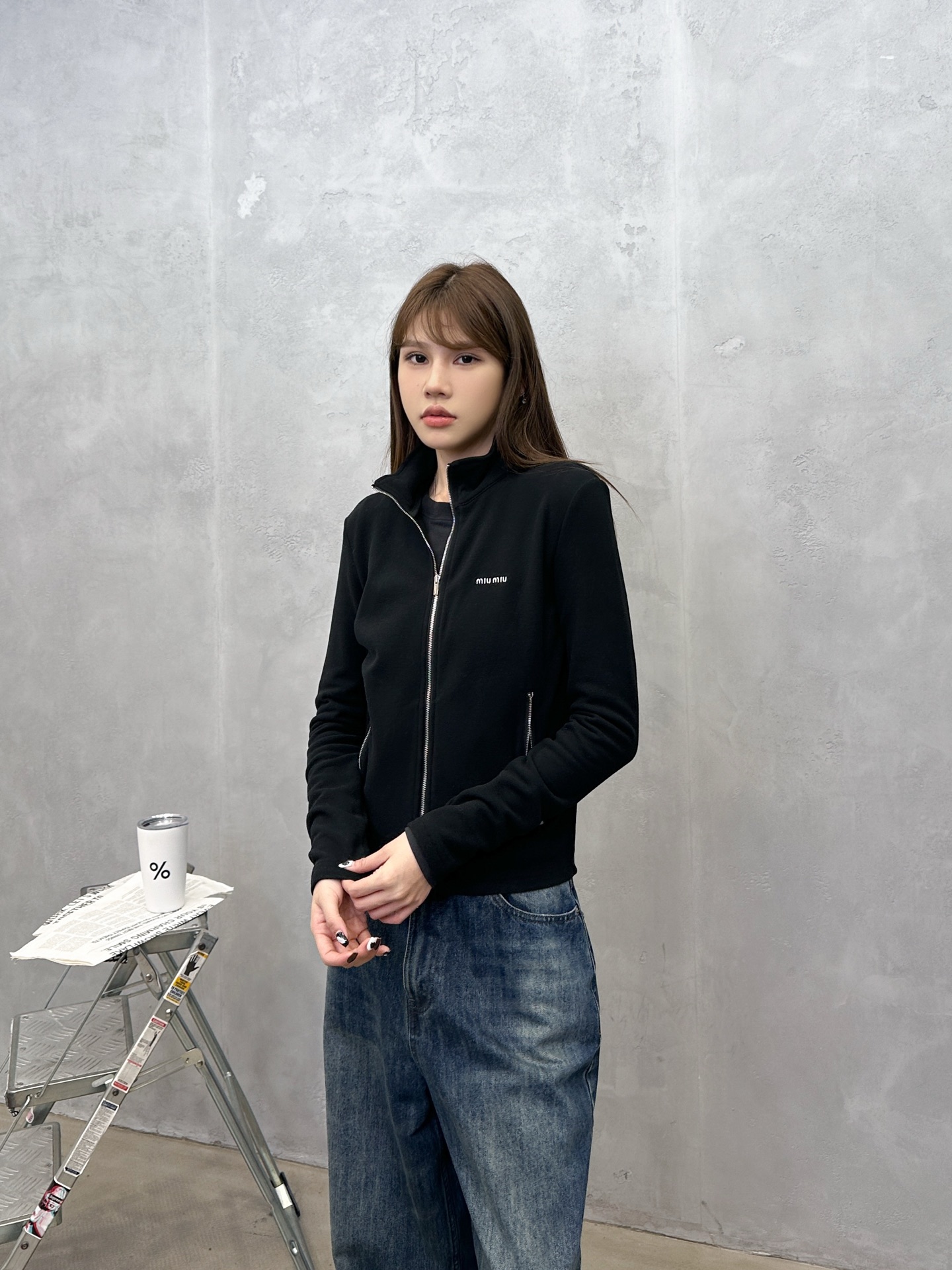 miu ｜ 新款保暖开衫，经典刺绣标，科技保暖面料，休闲时尚，尺码sml