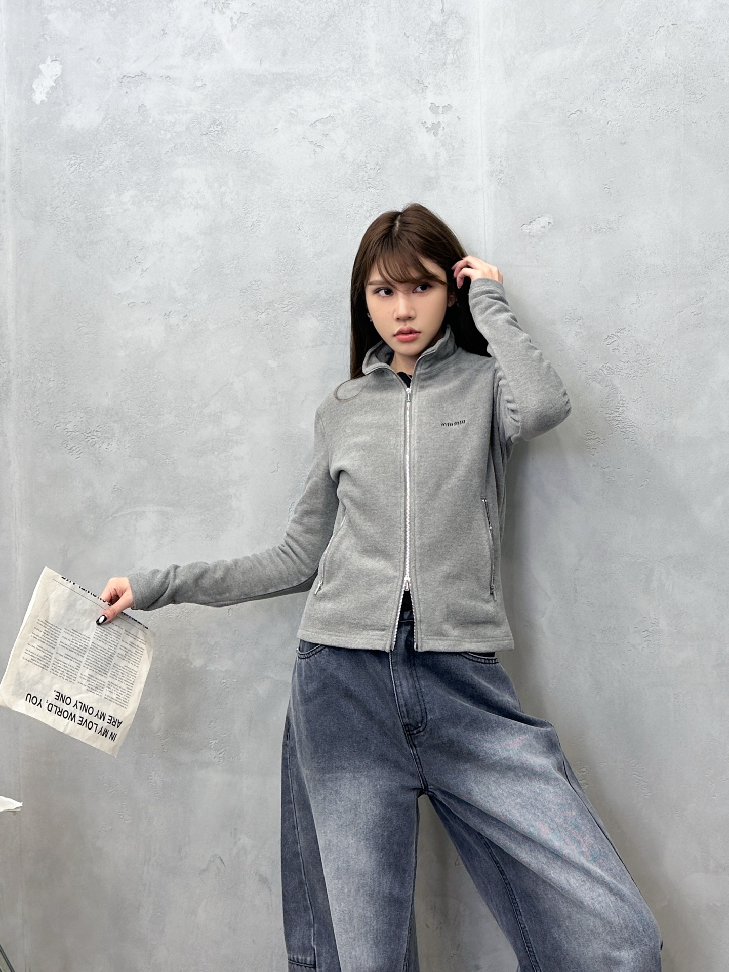 miu ｜ 新款保暖开衫，经典刺绣标，科技保暖面料，休闲时尚，尺码sml