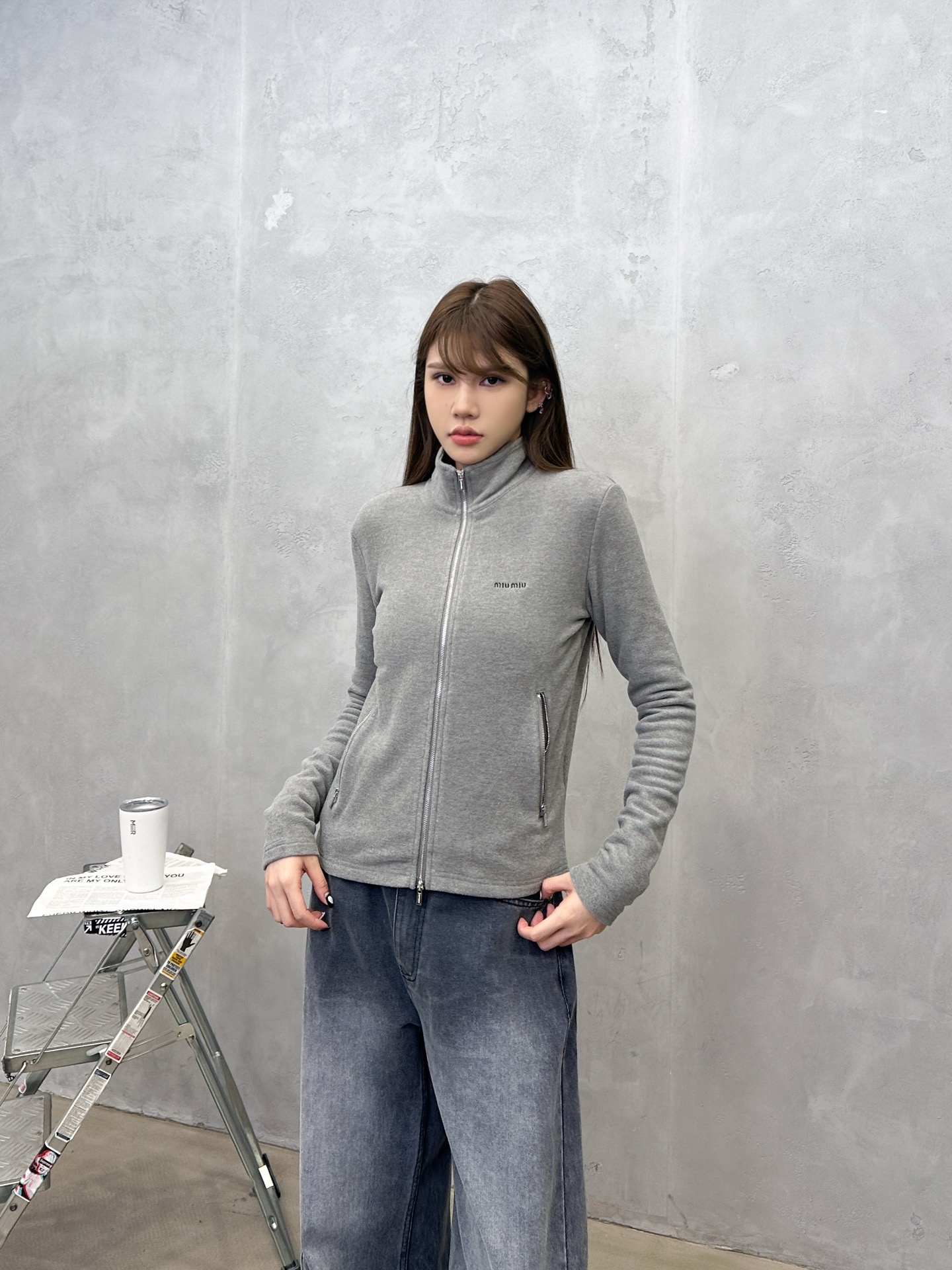 miu ｜ 新款保暖开衫，经典刺绣标，科技保暖面料，休闲时尚，尺码sml