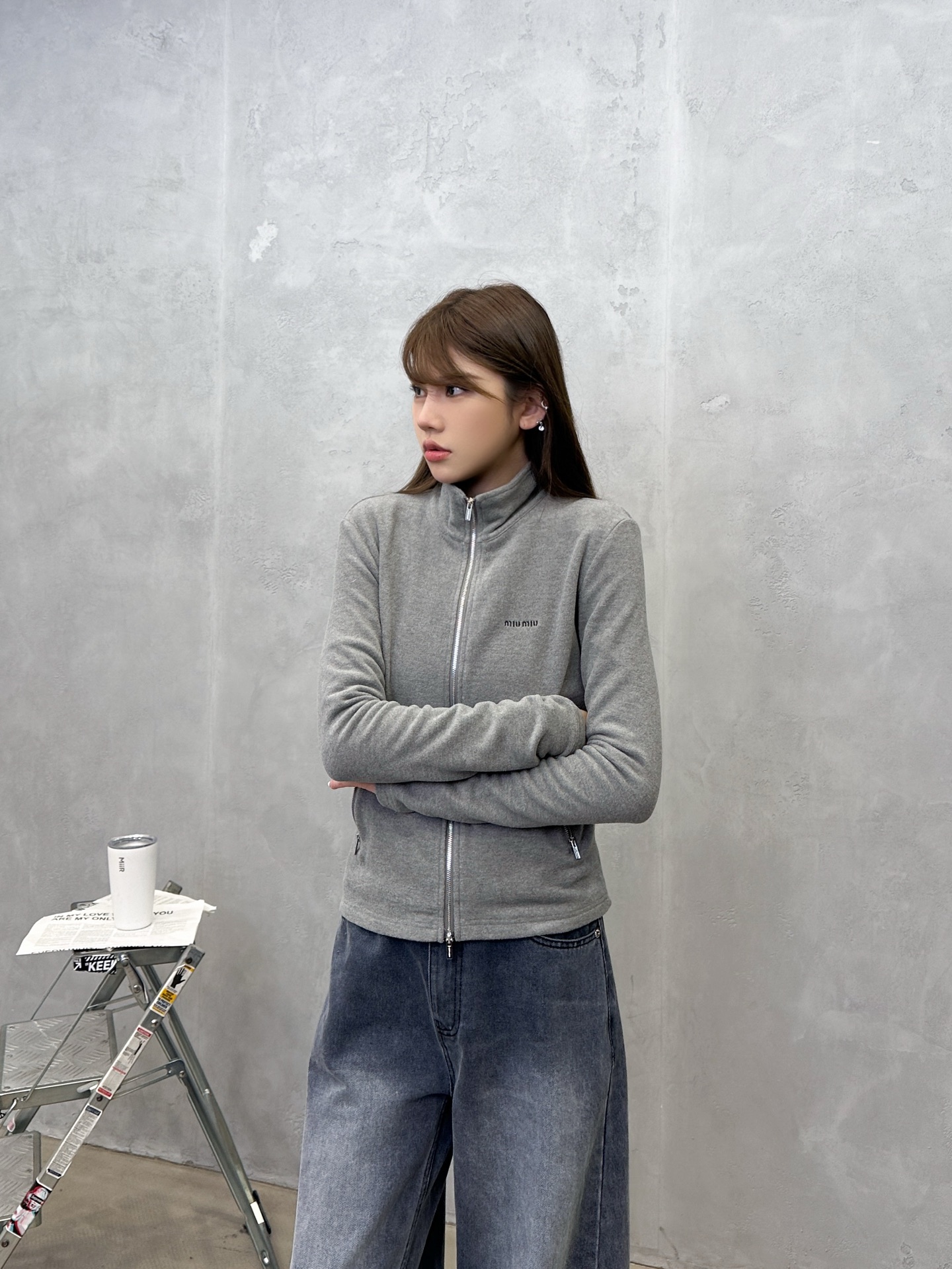 miu ｜ 新款保暖开衫，经典刺绣标，科技保暖面料，休闲时尚，尺码sml