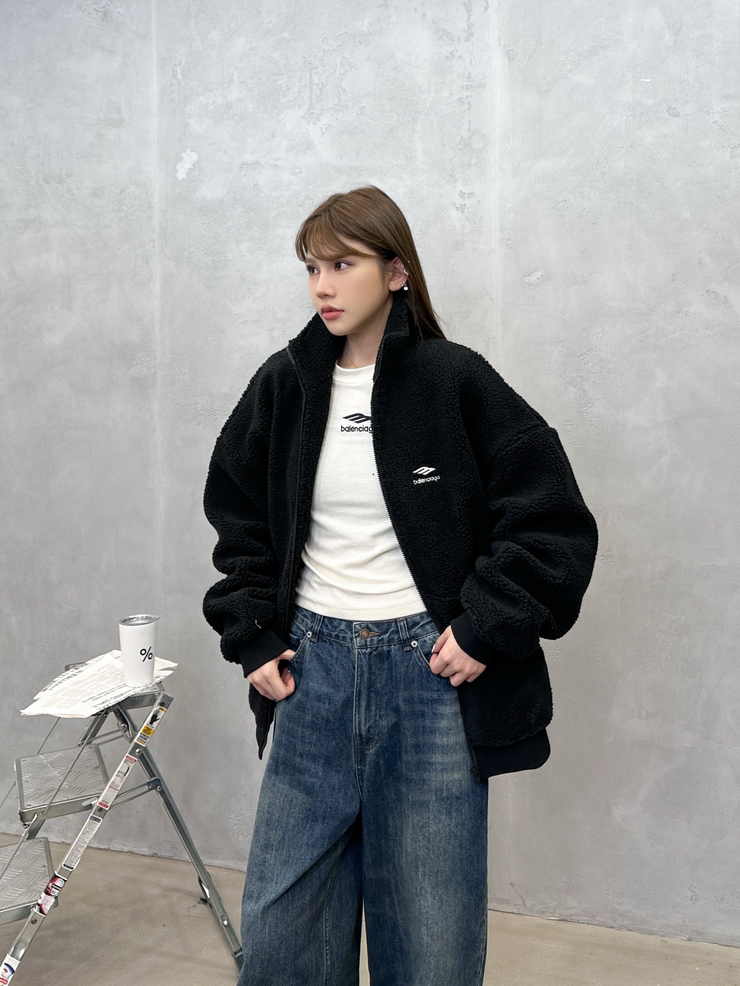 巴黎 ｜ 新款休闲外套，经典刺绣标，加厚保暖摇粒绒面料，时尚休闲，男女同款，尺码sml