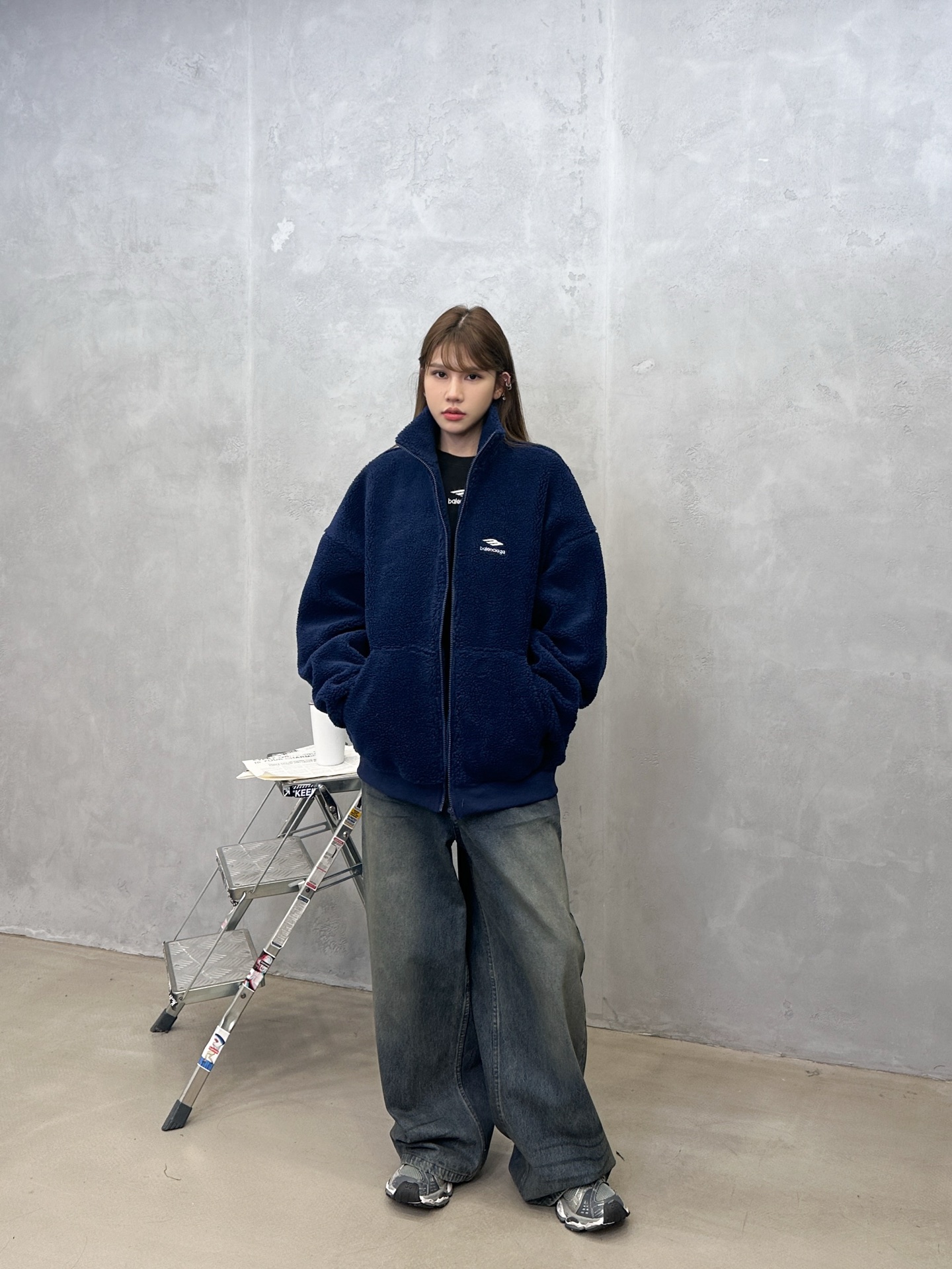 巴黎 ｜ 新款休闲外套，经典刺绣标，加厚保暖摇粒绒面料，时尚休闲，男女同款，尺码sml