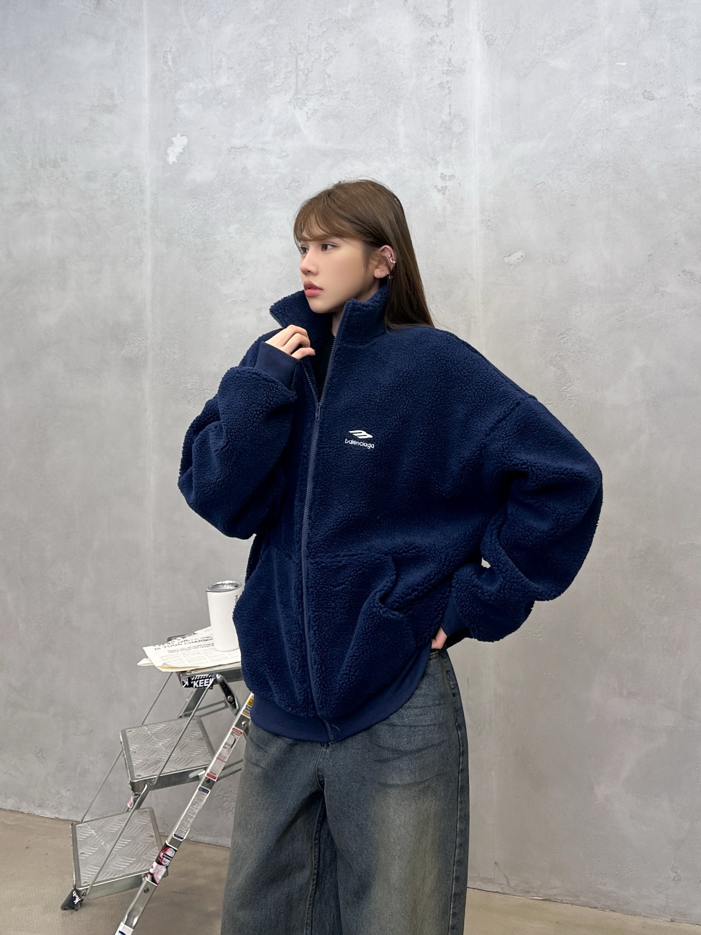 巴黎 ｜ 新款休闲外套，经典刺绣标，加厚保暖摇粒绒面料，时尚休闲，男女同款，尺码sml