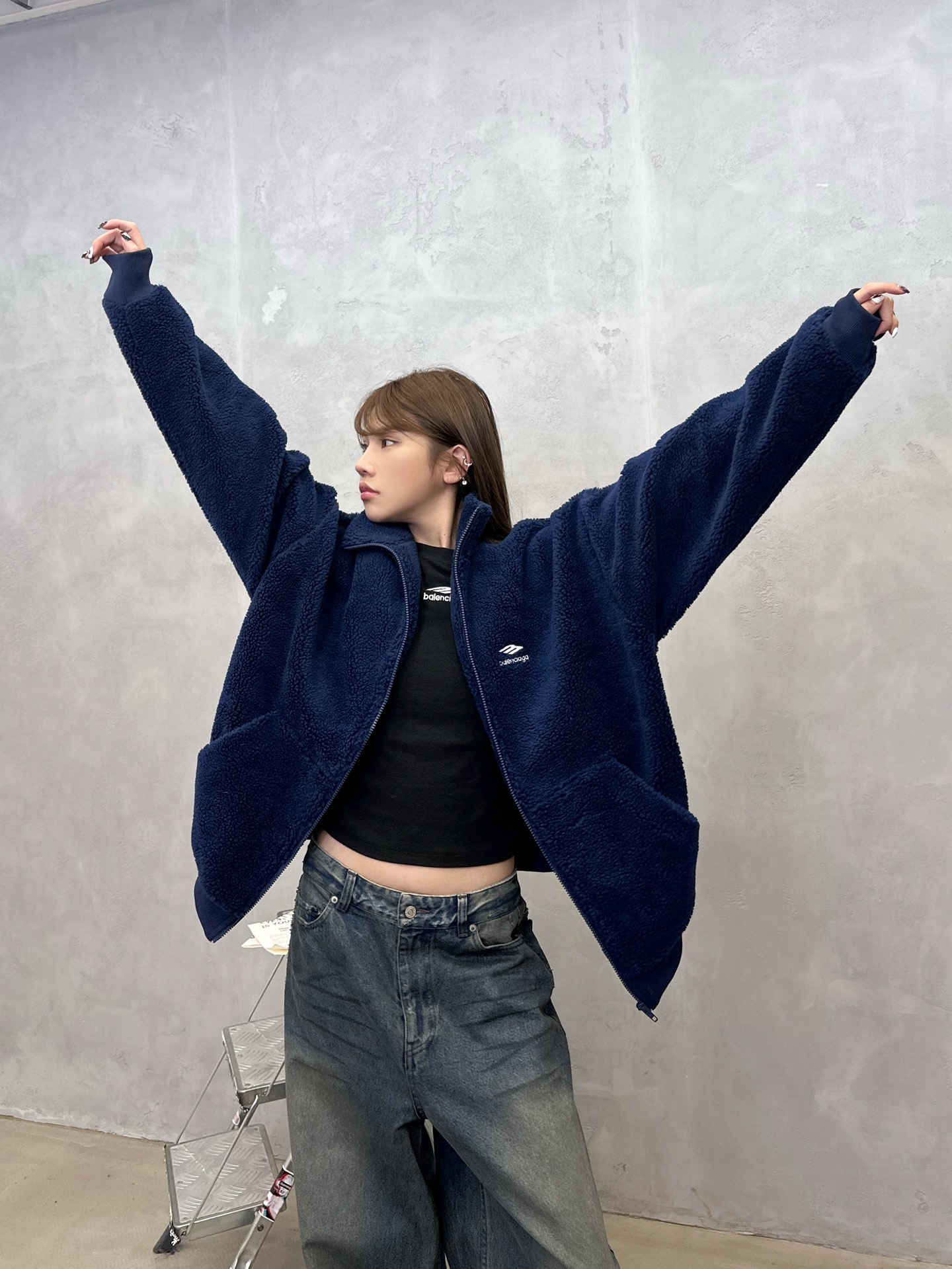 巴黎 ｜ 新款休闲外套，经典刺绣标，加厚保暖摇粒绒面料，时尚休闲，男女同款，尺码sml