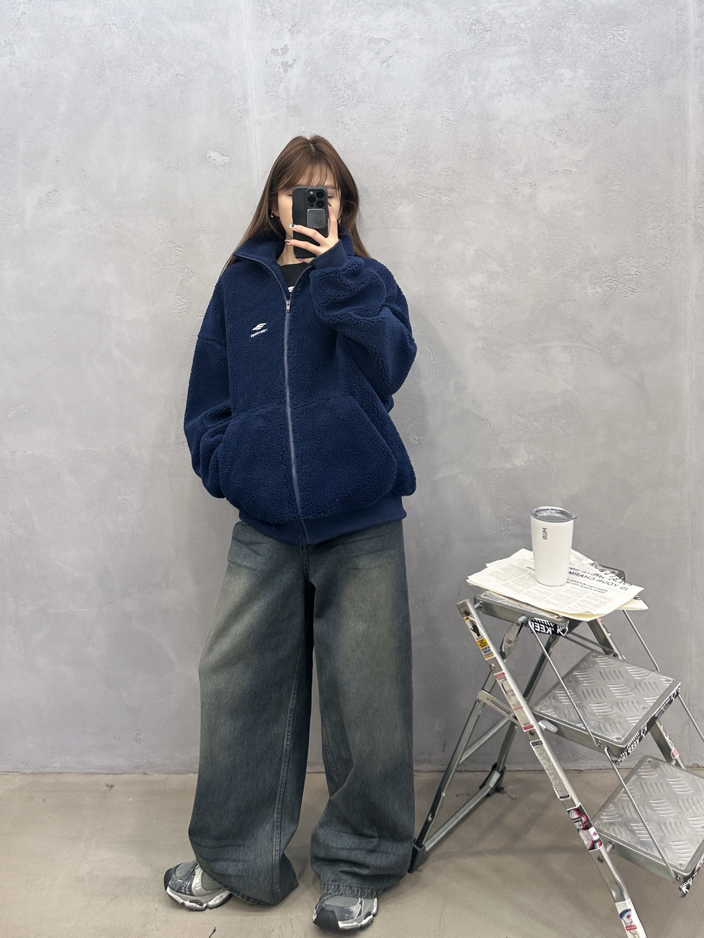 巴黎 ｜ 新款休闲外套，经典刺绣标，加厚保暖摇粒绒面料，时尚休闲，男女同款，尺码sml