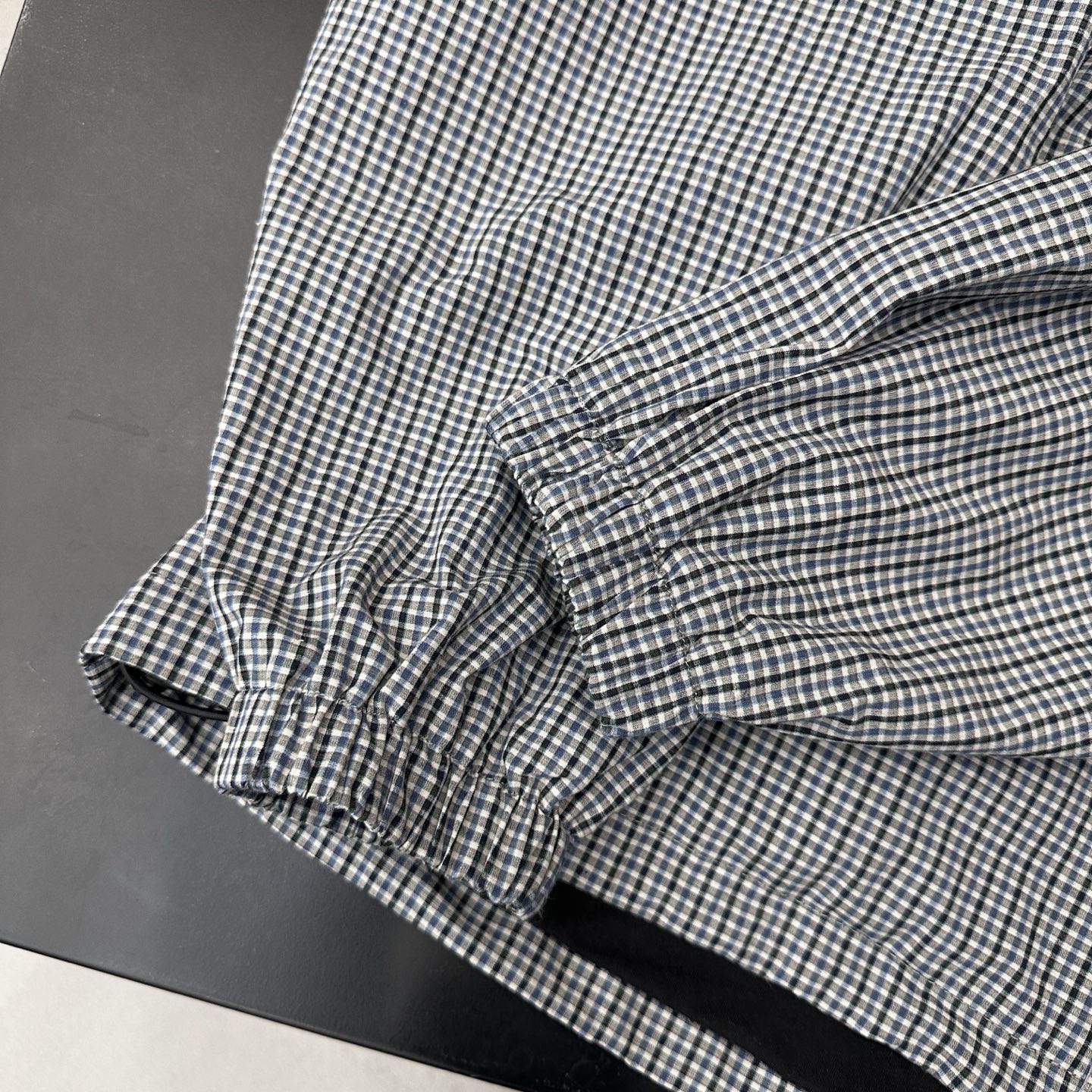 巴黎 ｜ 新款休闲外套，品牌定织棉麻色织格子面料，前后经典刺绣标，双层结构休闲款式，男女同款，尺码sml