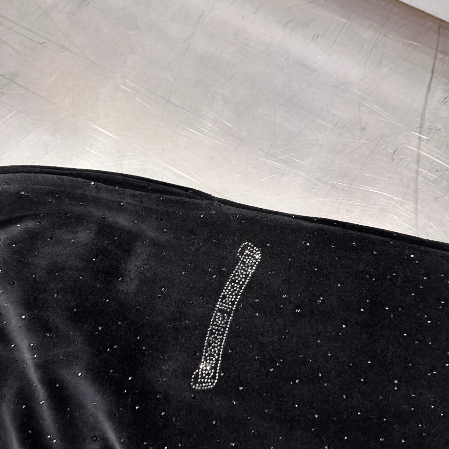 克罗心 ｜ 新款休闲裤，成衣洗水烫钻工艺，进口蜡染丝绒面料，休闲时尚，尺码sml