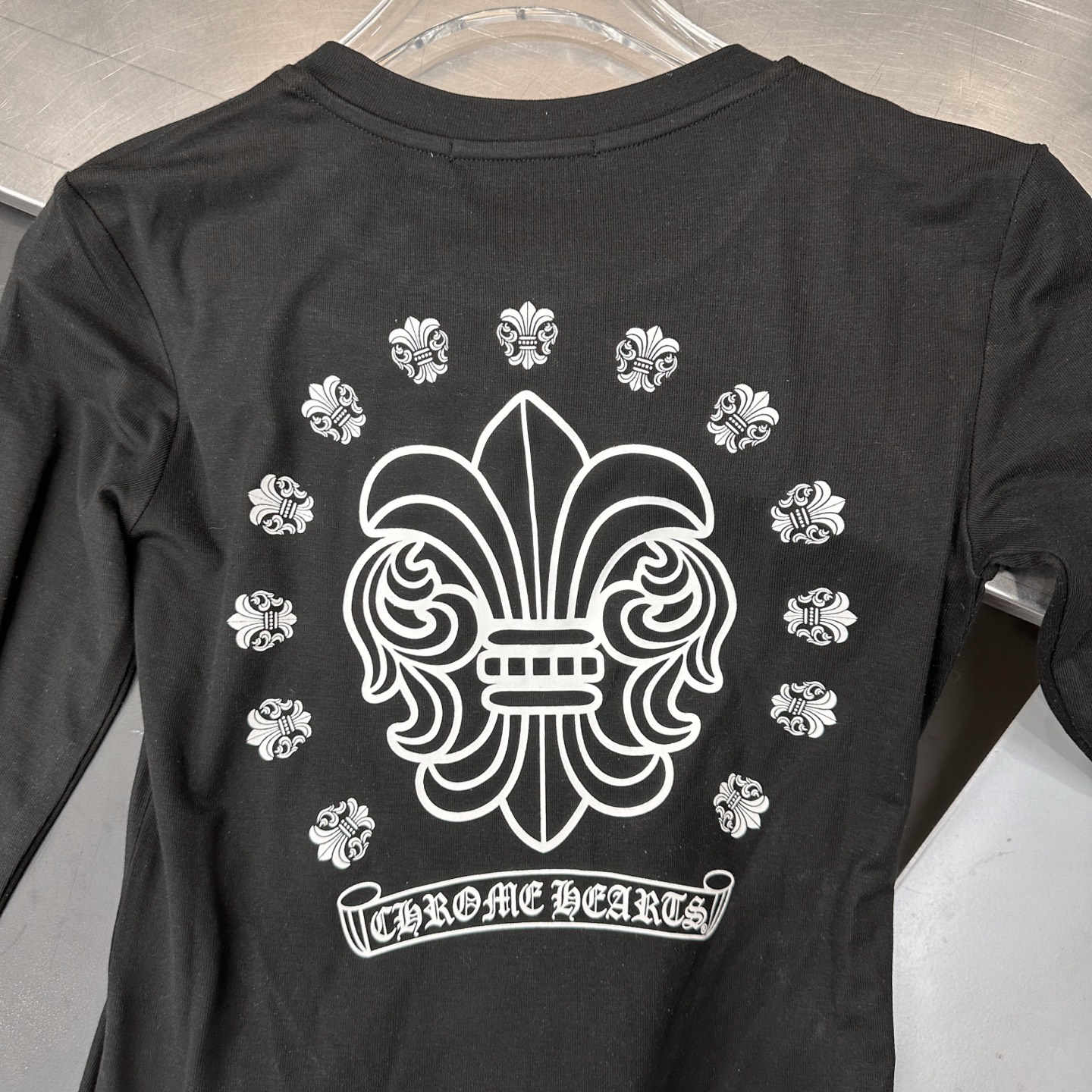 克罗心 ｜ 新款长袖打底，成衣洗水加多处印花工艺，莱赛尔羊毛面料亲肤感超强，尺码sml