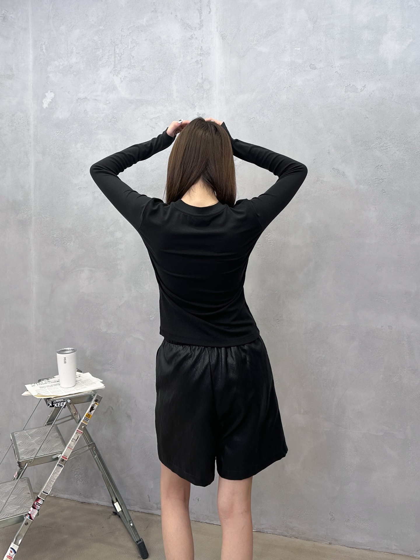 巴黎 ｜ 新款长袖打底，经典刺绣标，保暖棉面料，休闲时尚，尺码sml