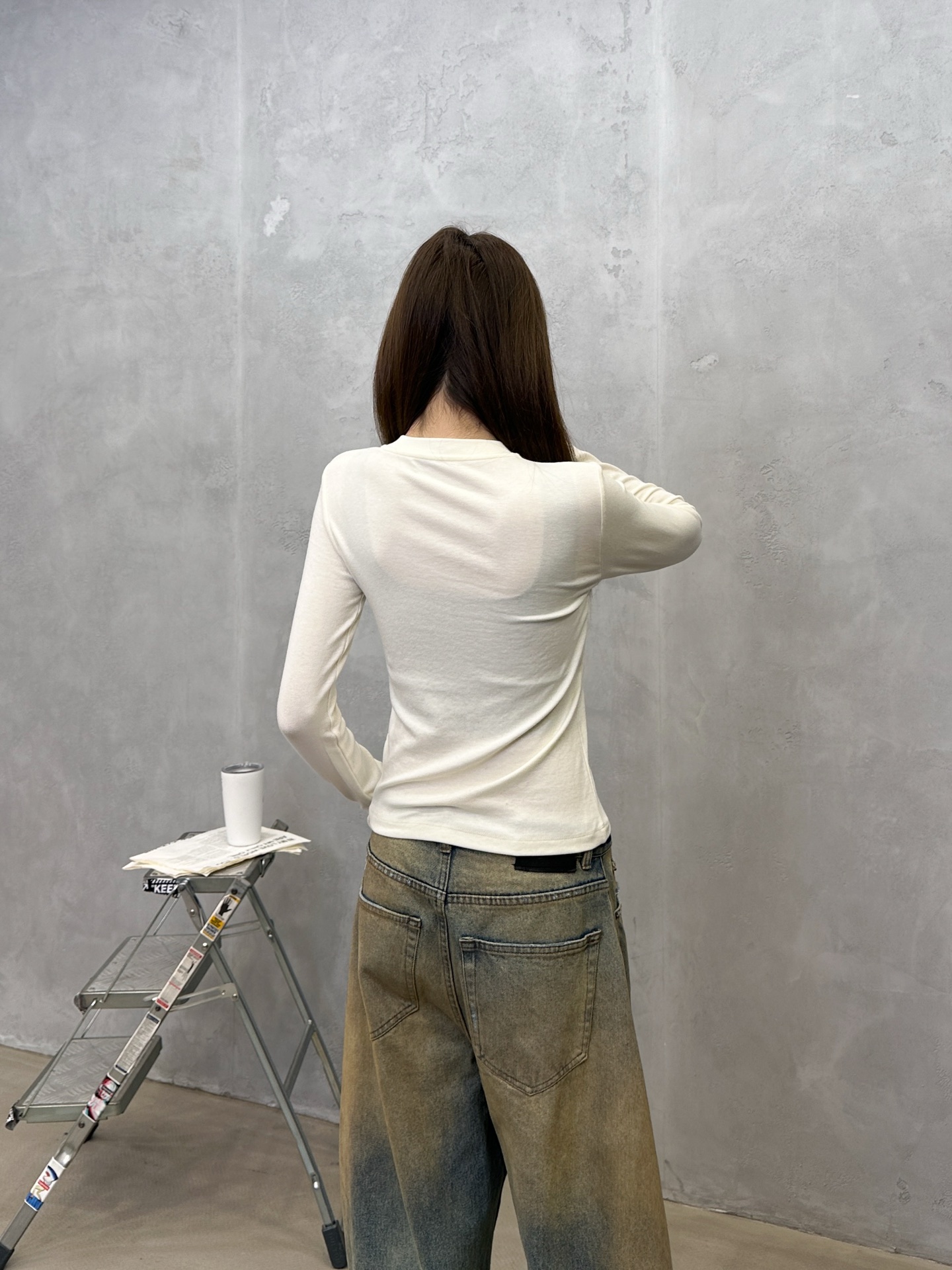 巴黎 ｜ 新款长袖打底，经典刺绣标，保暖棉面料，休闲时尚，尺码sml