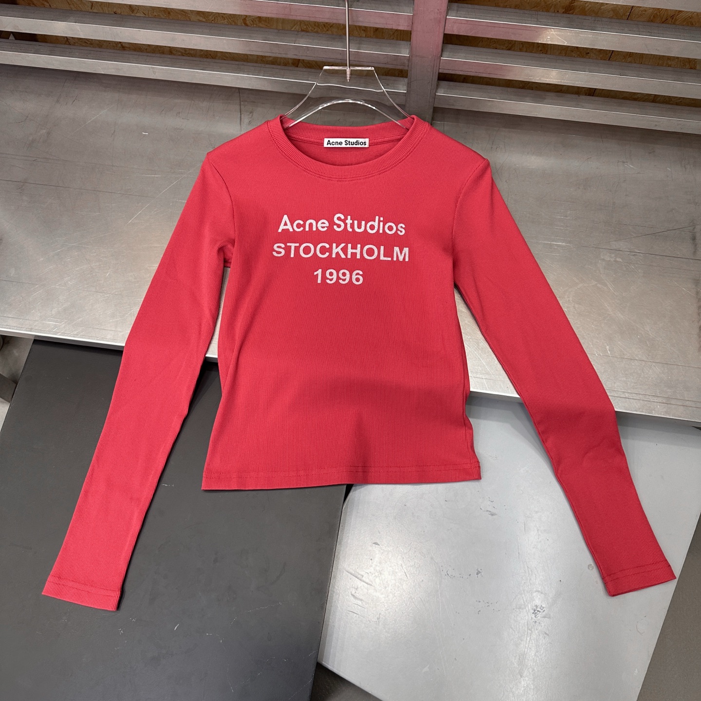 克罗心 ｜ 新款长袖打底，成衣洗水加特殊硅胶烫银印花工艺，休闲时尚，尺码sml