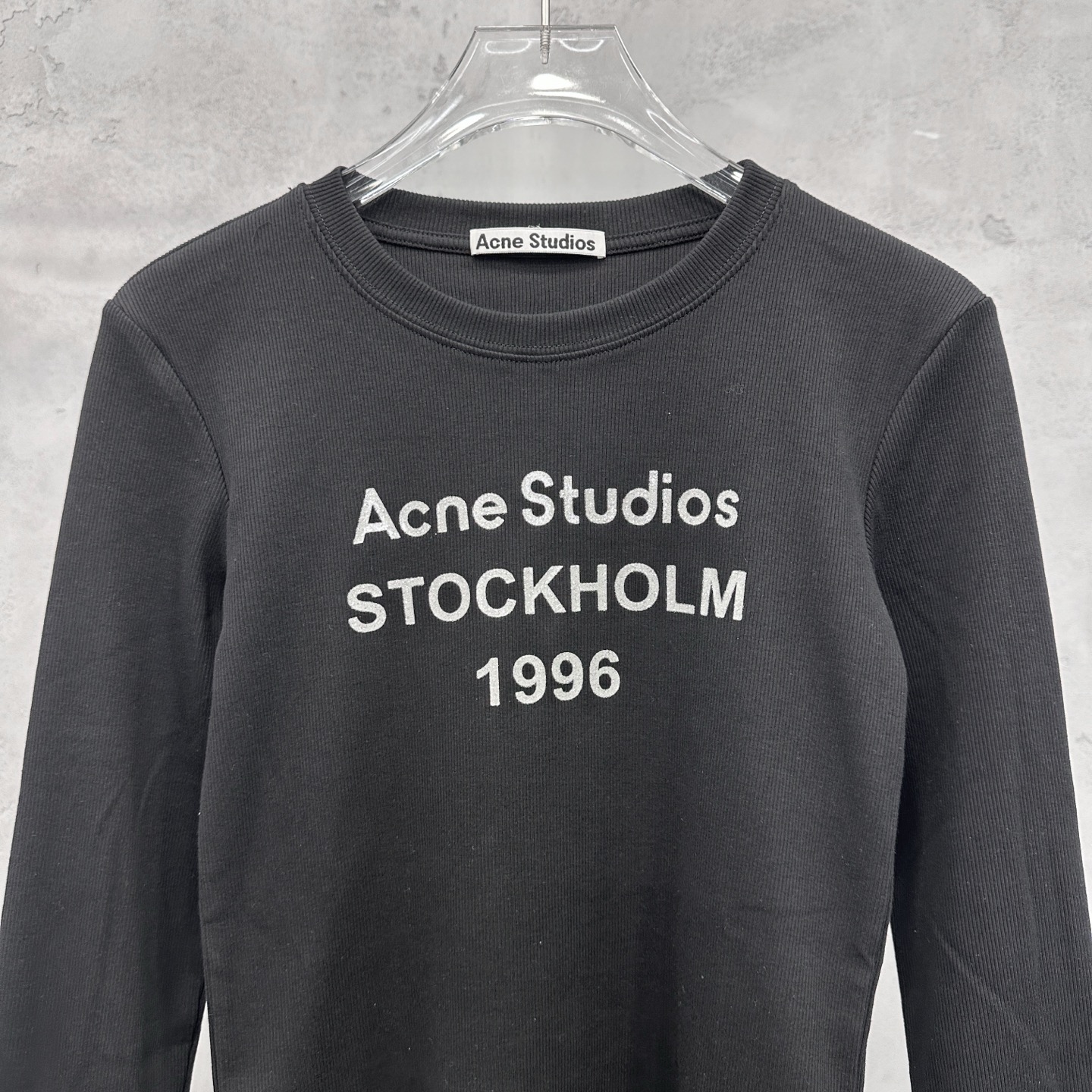 克罗心 ｜ 新款长袖打底，成衣洗水加特殊硅胶烫银印花工艺，休闲时尚，尺码sml