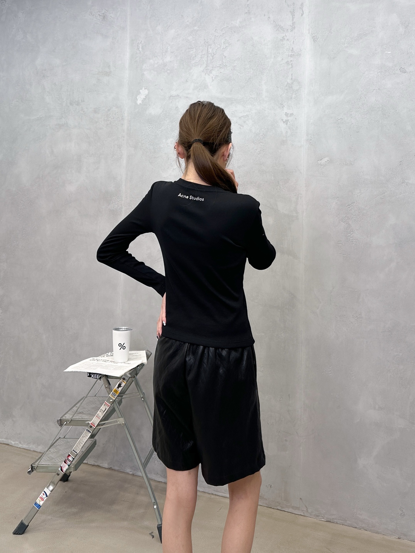 克罗心 ｜ 新款长袖打底，成衣洗水加特殊硅胶烫银印花工艺，休闲时尚，尺码sml