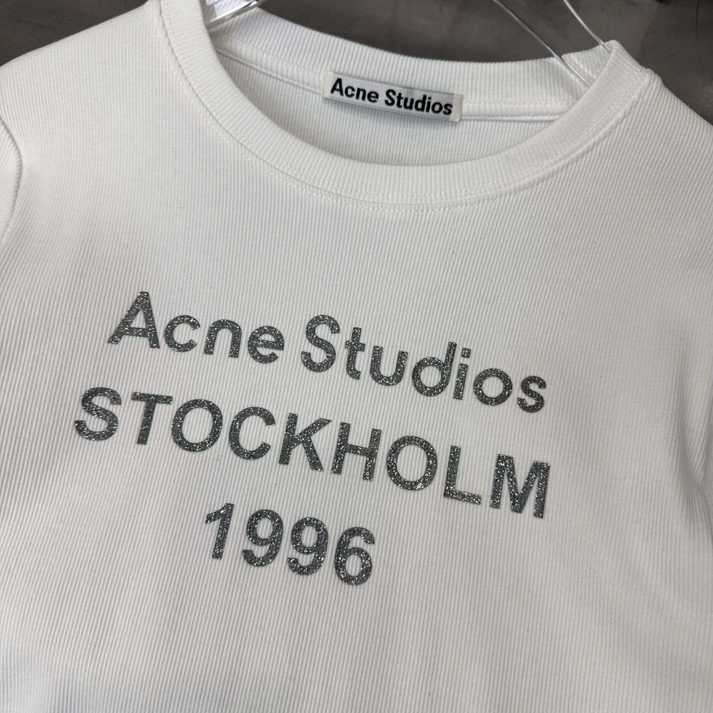 克罗心 ｜ 新款长袖打底，成衣洗水加特殊硅胶烫银印花工艺，休闲时尚，尺码sml