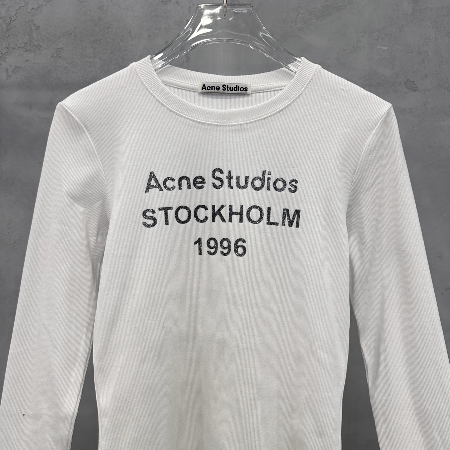 克罗心 ｜ 新款长袖打底，成衣洗水加特殊硅胶烫银印花工艺，休闲时尚，尺码sml