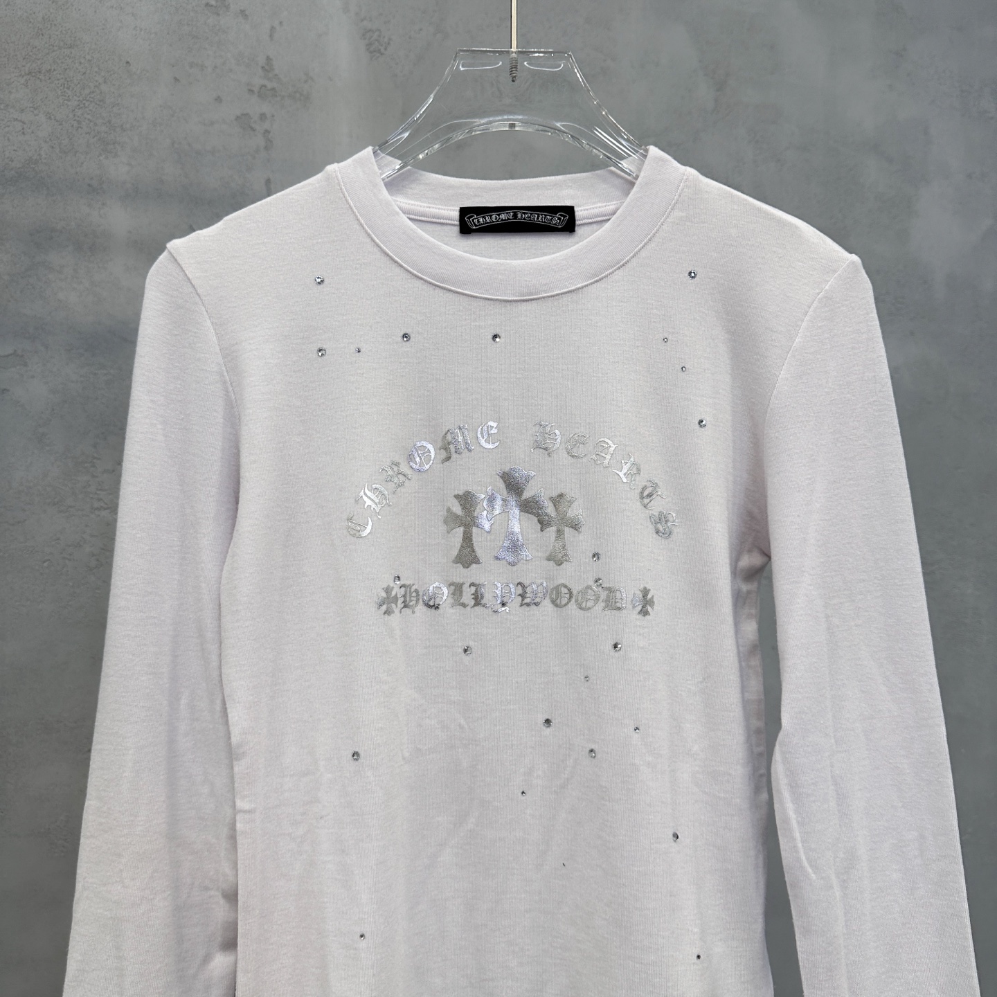 克罗心 ｜ 新款长袖打底，日本进口天丝羊毛面料，成衣烫钻工艺，休闲时尚，尺码sml