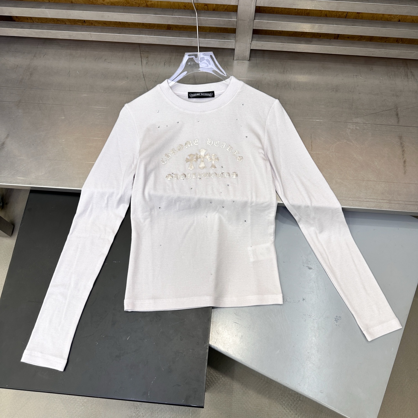 克罗心 ｜ 新款长袖打底，日本进口天丝羊毛面料，成衣烫钻工艺，休闲时尚，尺码sml