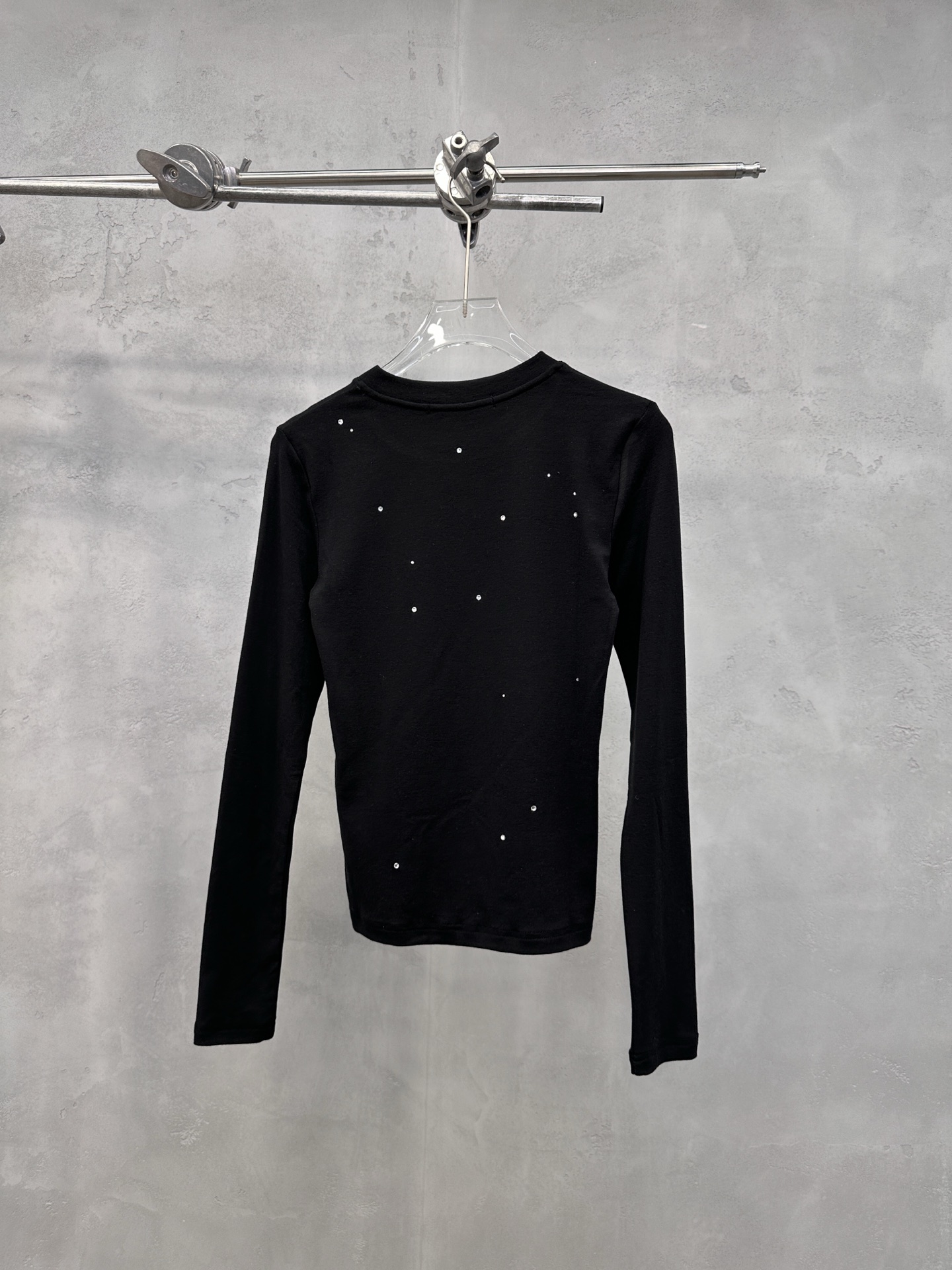 克罗心 ｜ 新款长袖打底，日本进口天丝羊毛面料，成衣烫钻工艺，休闲时尚，尺码sml