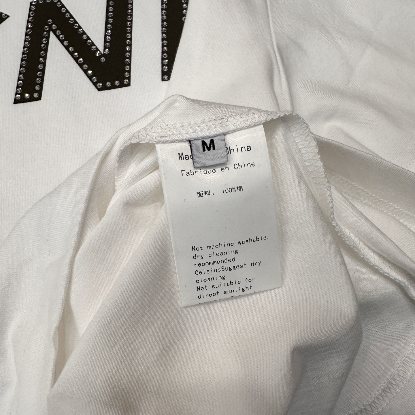 Acne ｜ 新款短袖t，成衣洗水拔印印花工艺加对位烫钻，男女同款，尺码sml